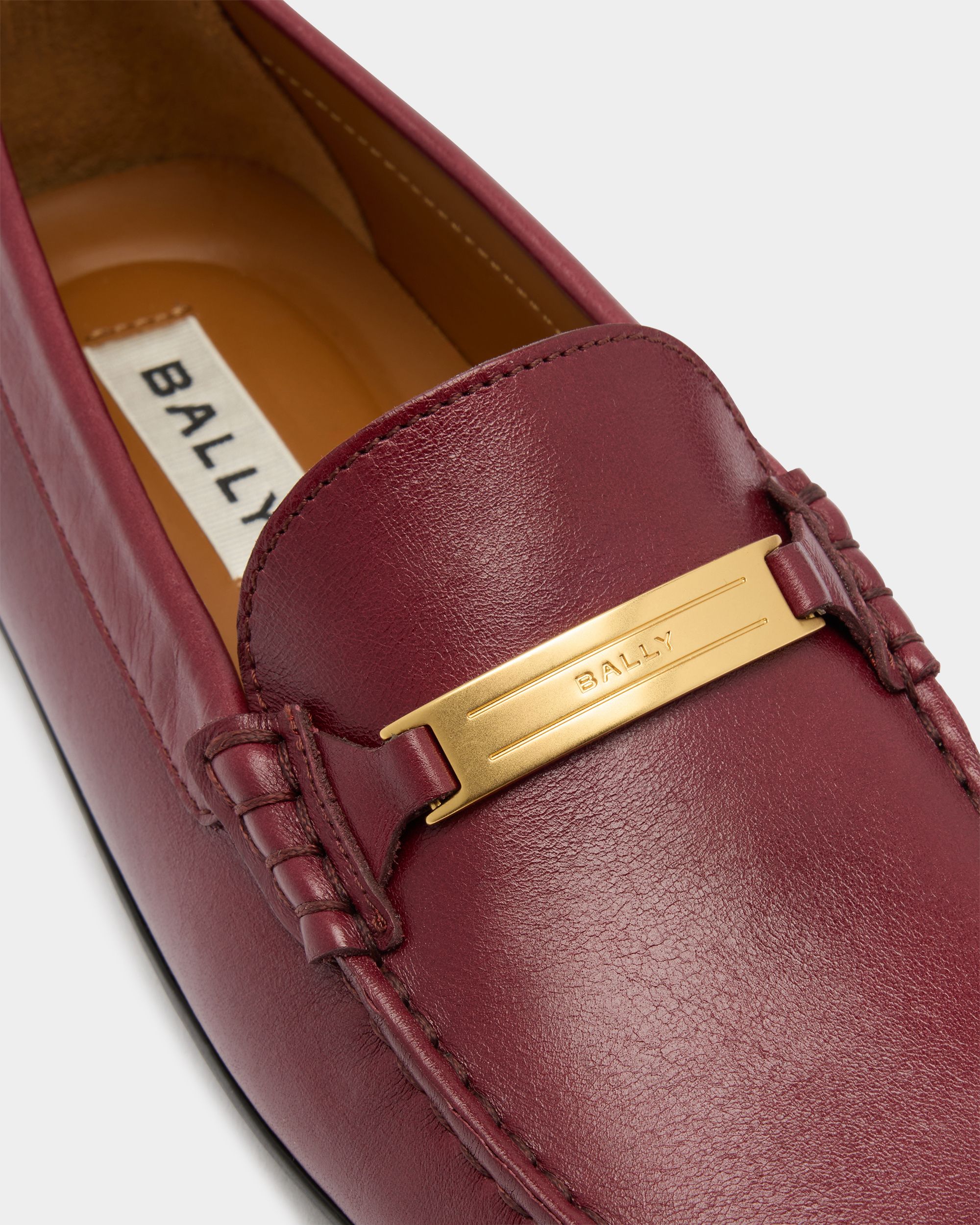 Bally Global - Clay Driver in Andorra Leather - Burgundy