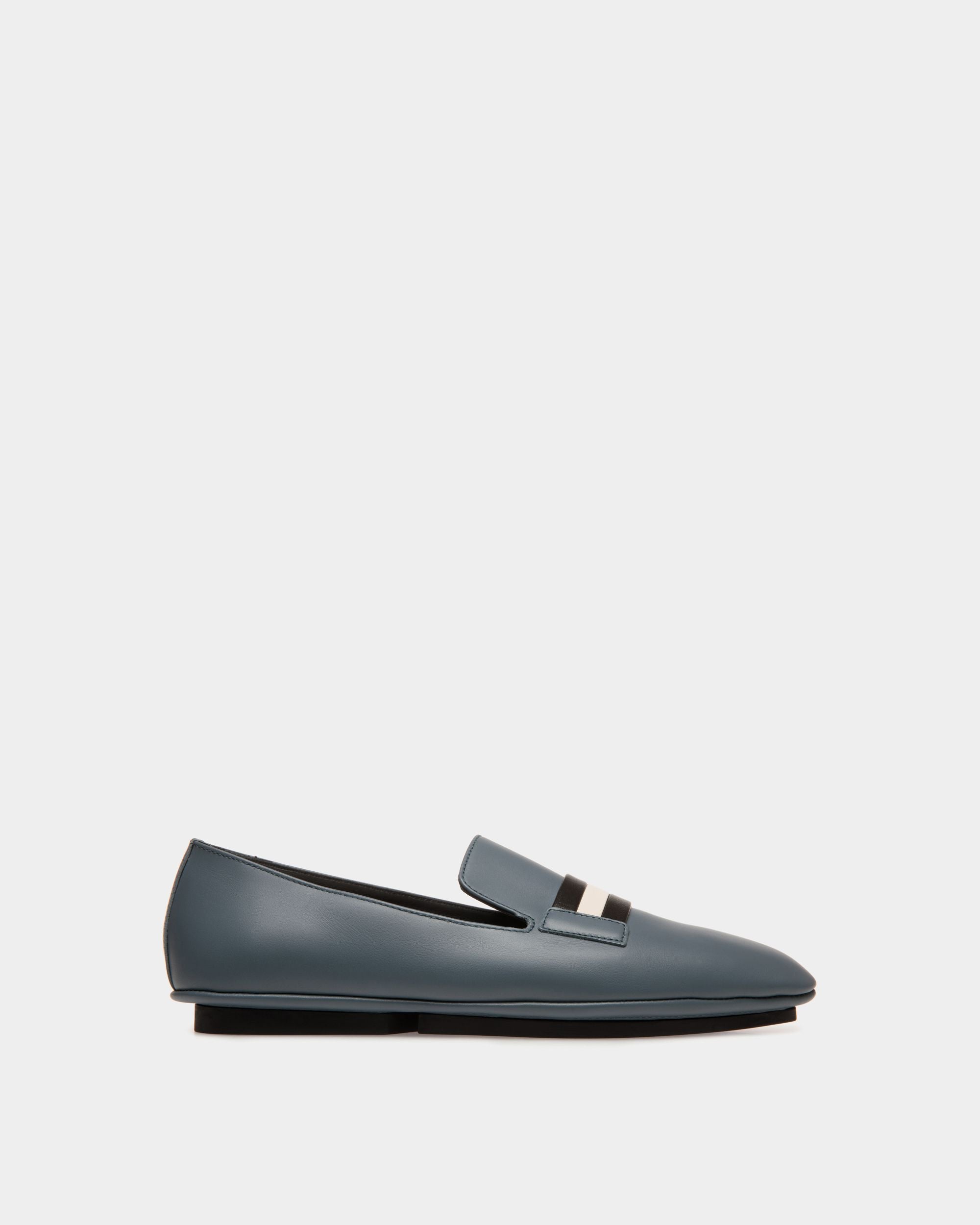 Bally Global - Slipper in Blue Leather - Blue