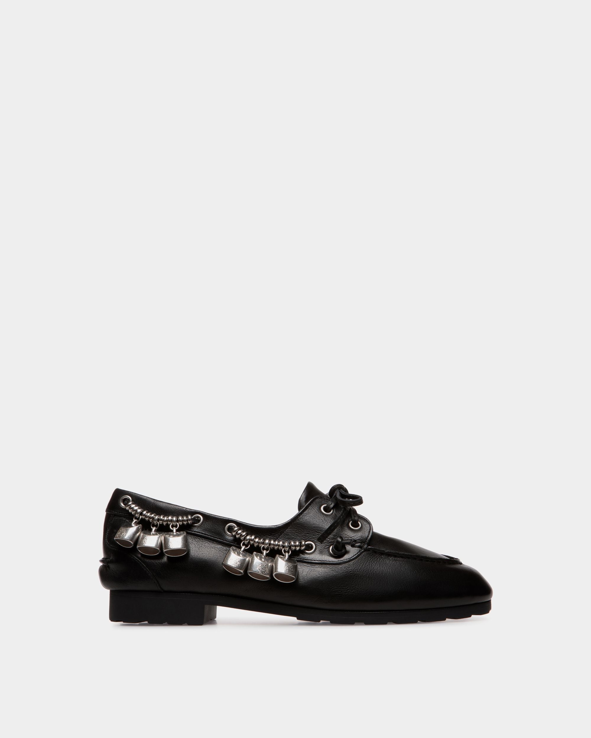 Bally Global - Plume Moccasin In Black Leather - Black