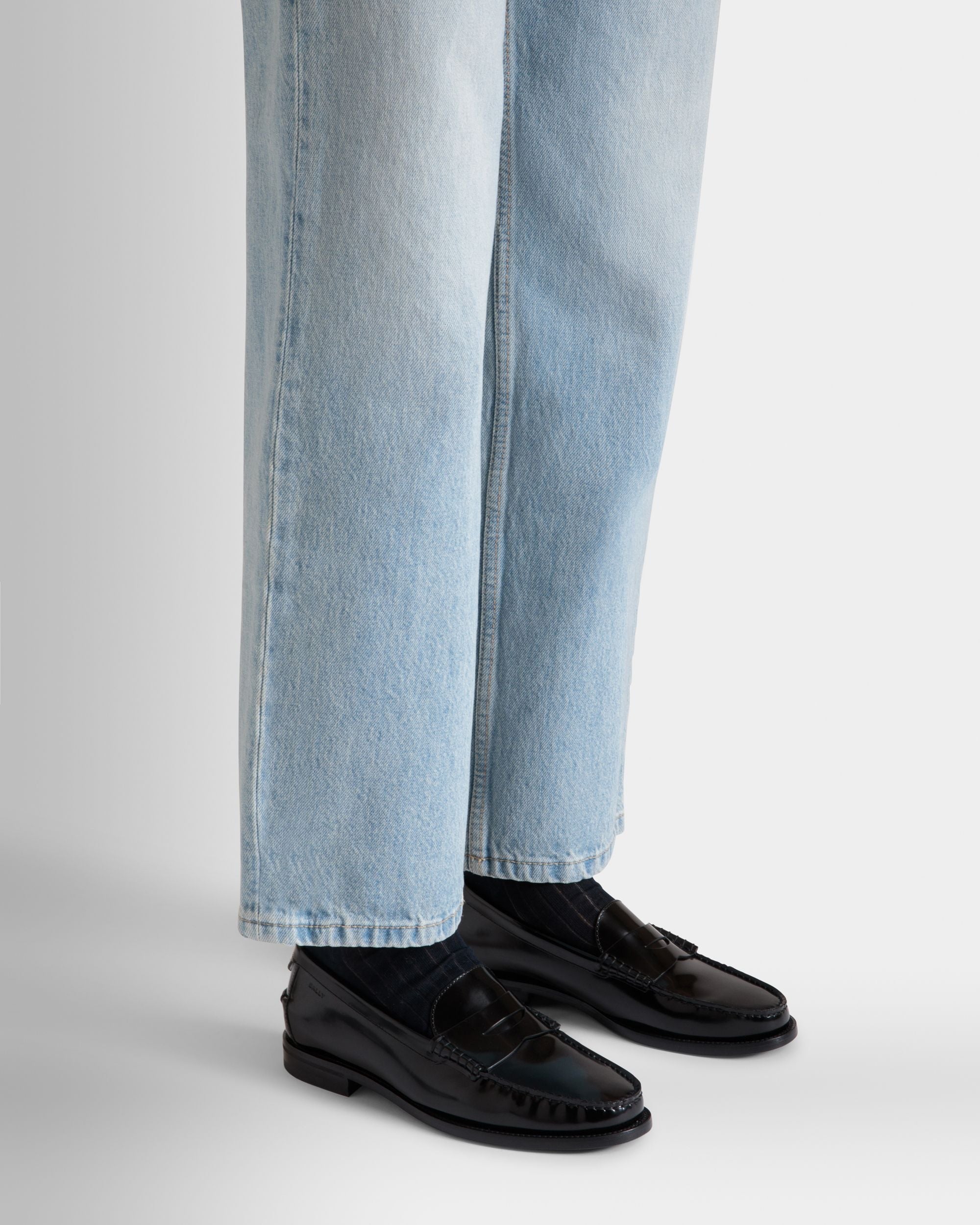 Bally Global - Capitol Moccasin in Black Leather - Black
