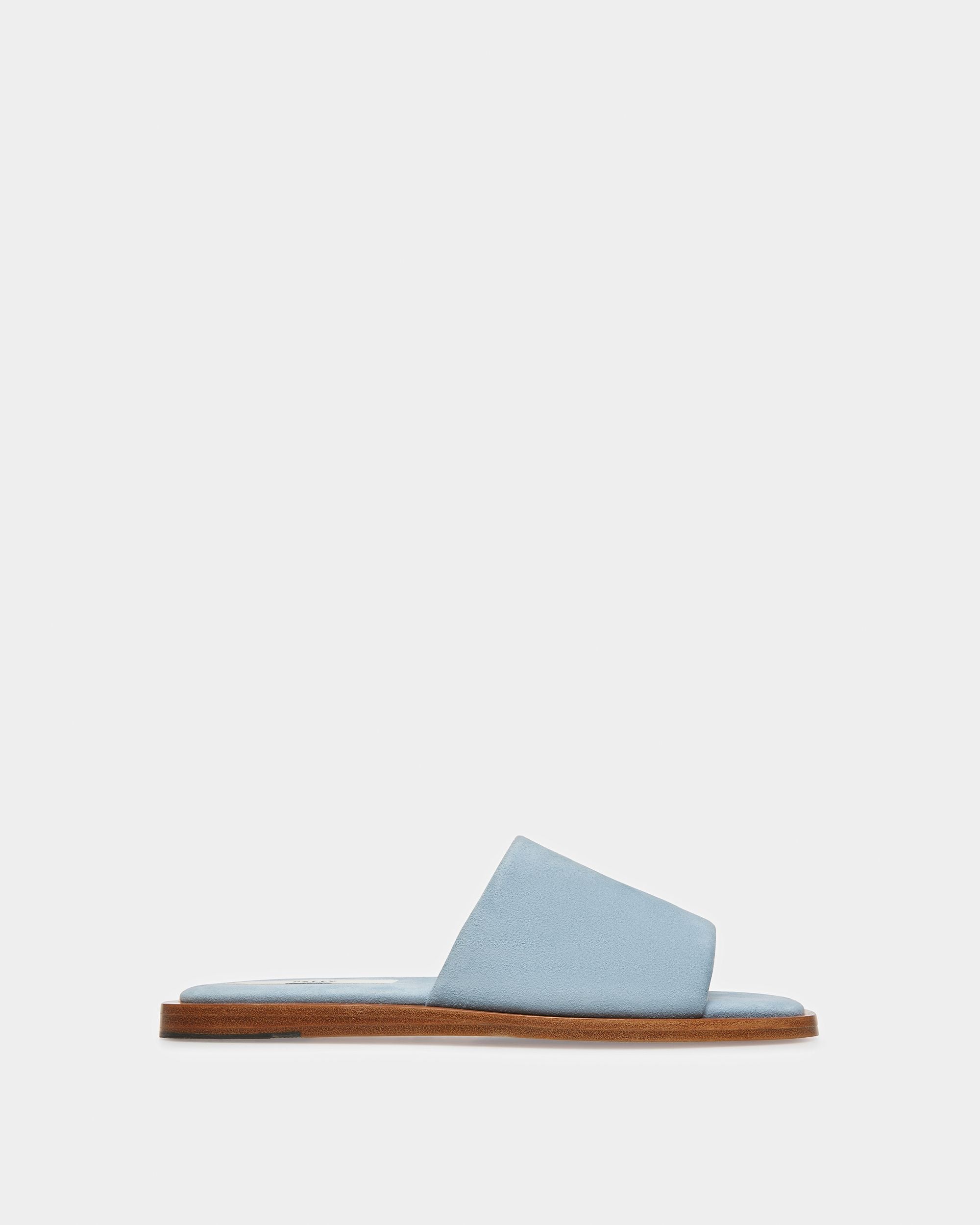Bally Global - Sabian Leather Sandals In Light Blue - Blue