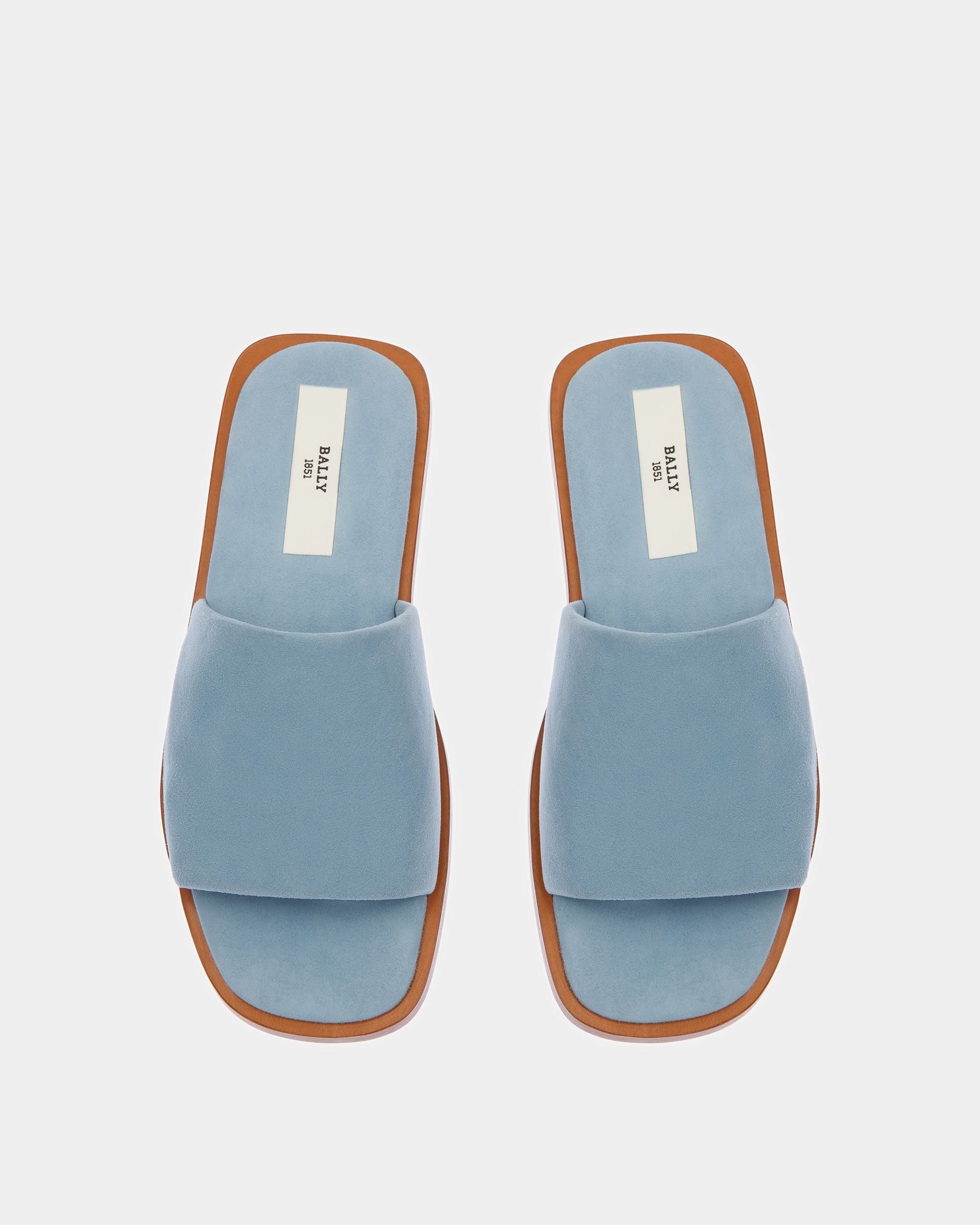 Bally Global - Sabian Leather Sandals In Light Blue - Blue