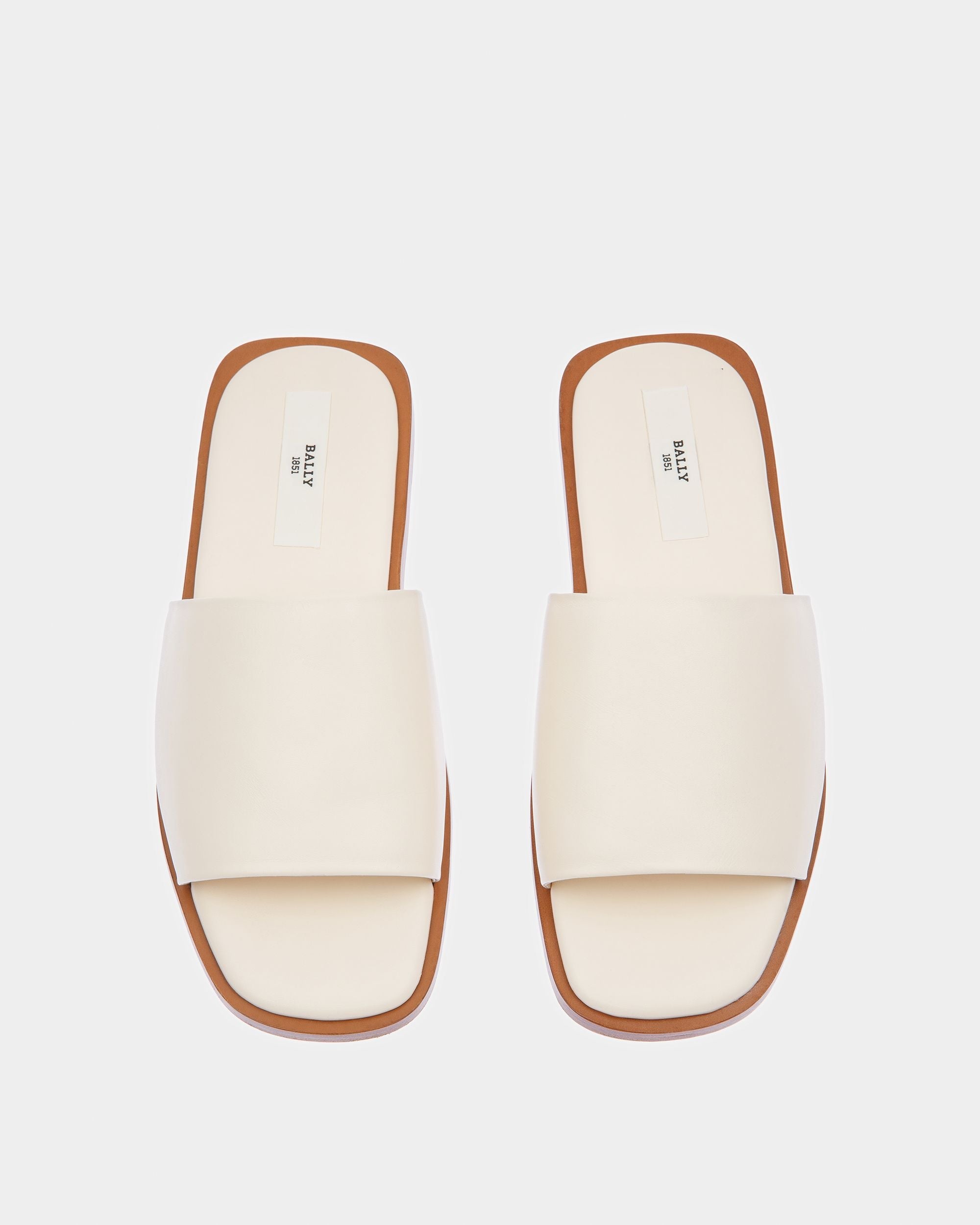 Bally Global - Sabian Sandalias De Piel Color Hueso - Blanco