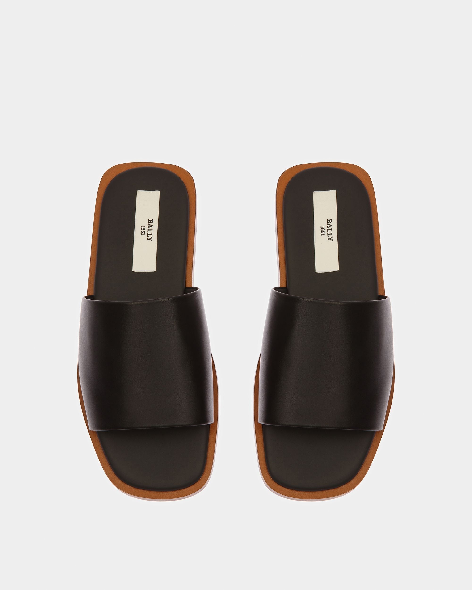 Bally Global - Sabian Leather Sandals In Black - Negro