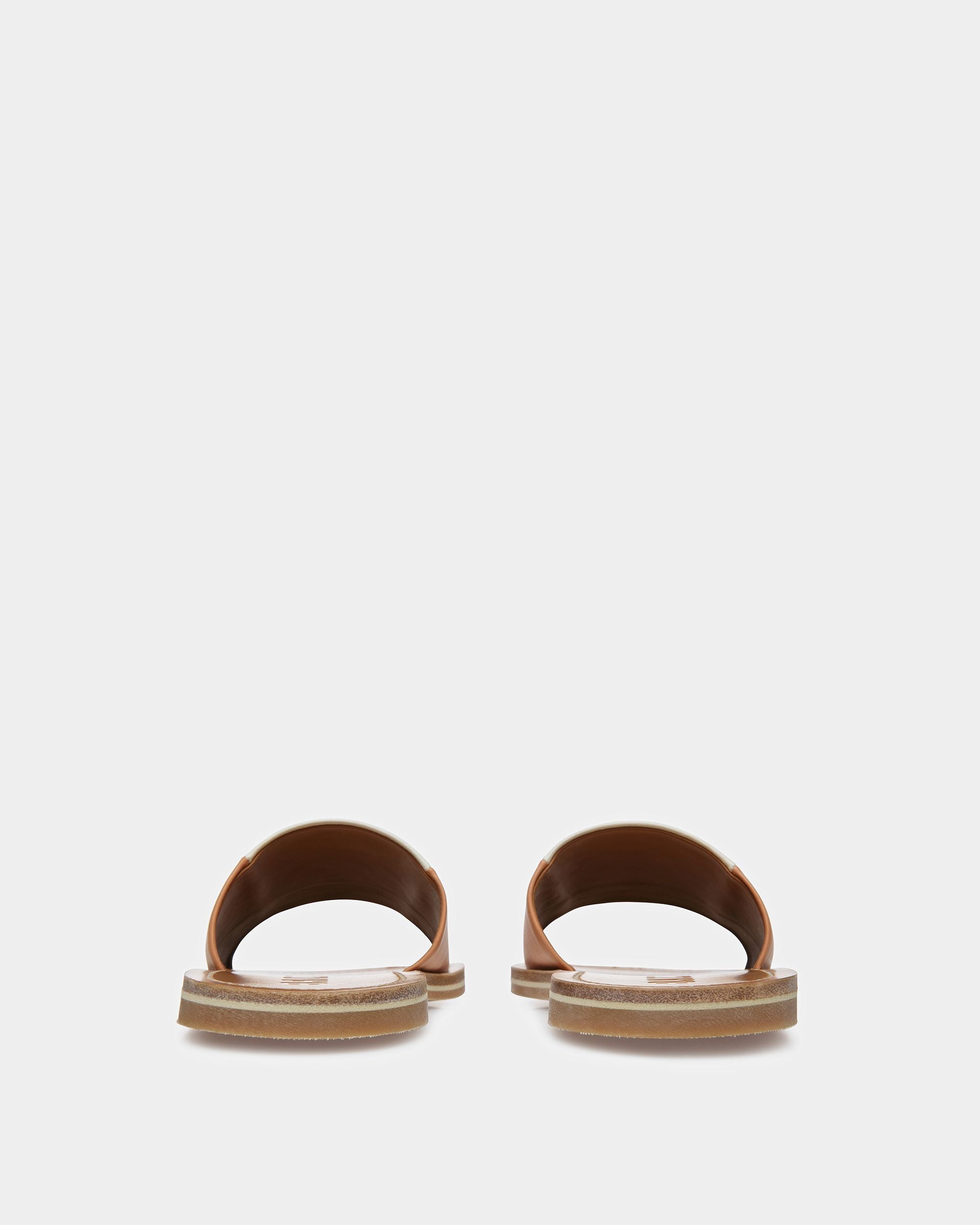 Bally Global - Bianka Sandalias De Piel En Melocotón Y Color Hueso - Multicolor