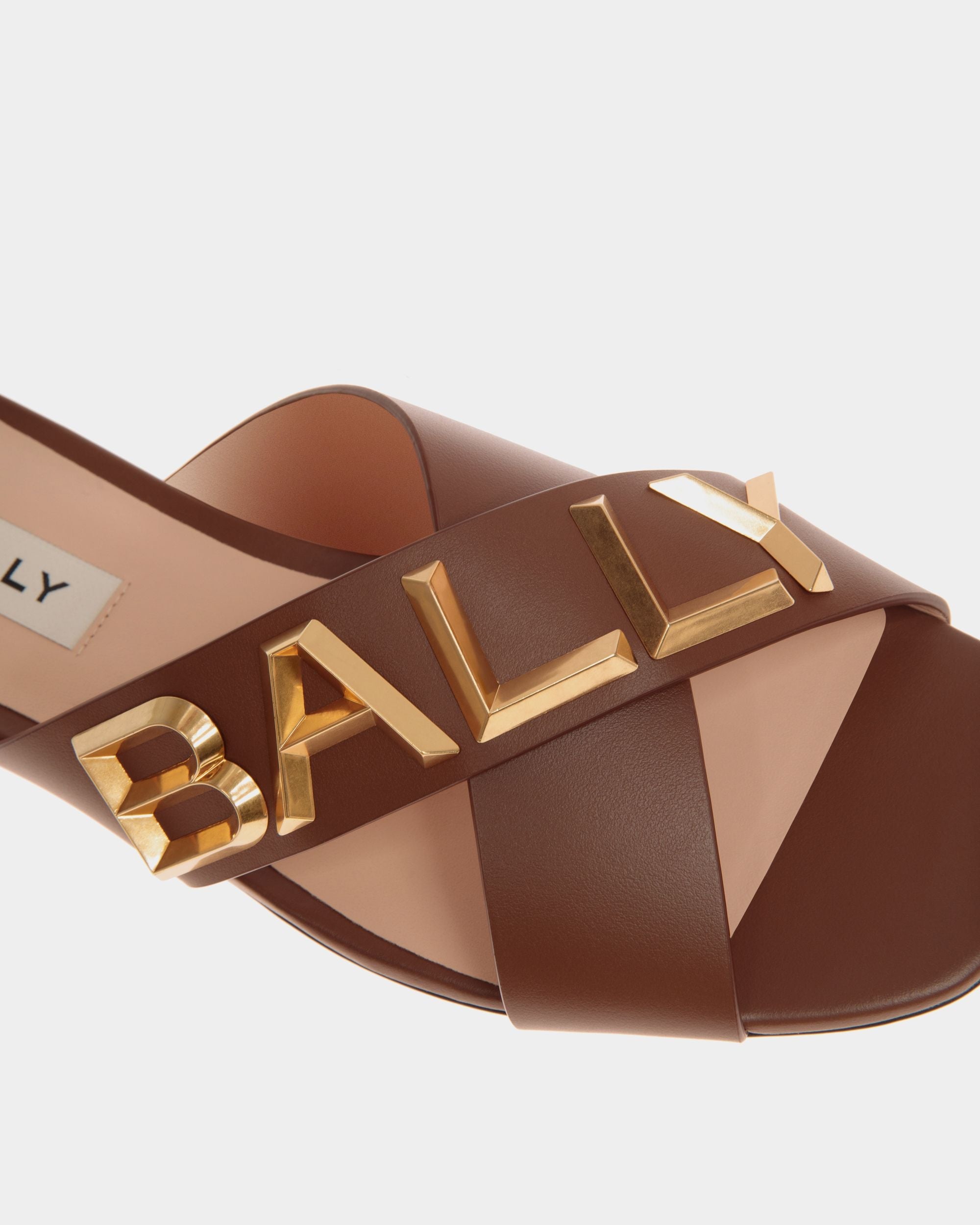 Bally Global - Bally Spell Flat Slide in Leather - Brown