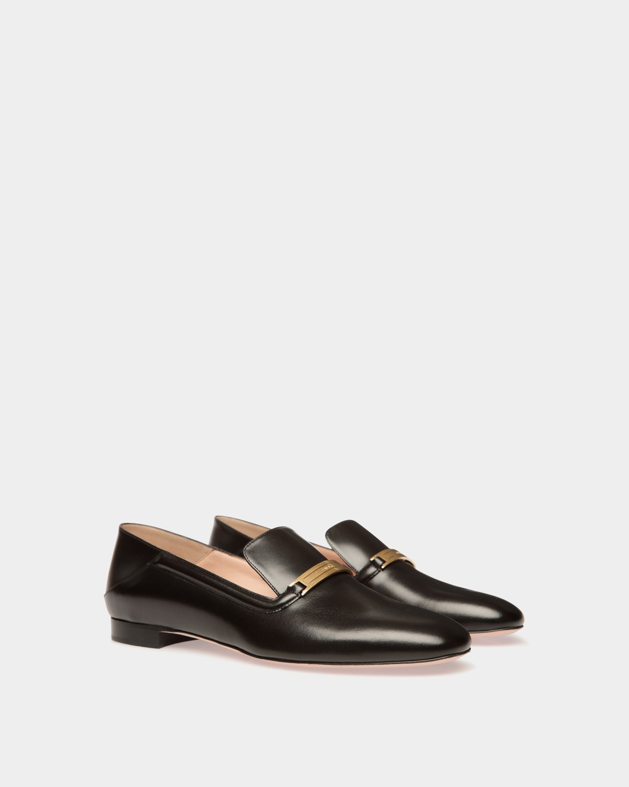 Bally Global - Deco Slipper in Black Leather - Black