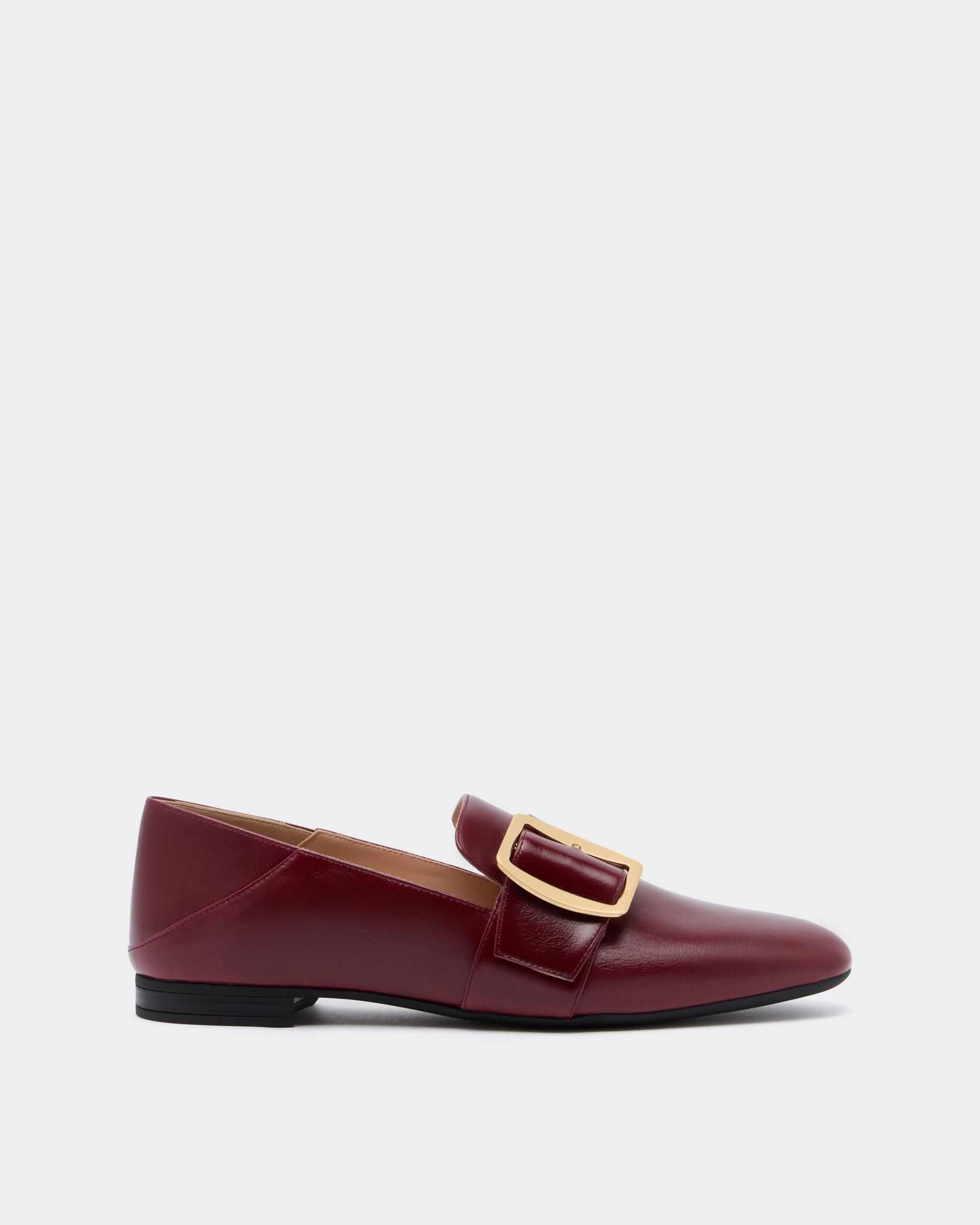 Bally Global - Bally Boucle Flat in Andorra Leather - Burgundy