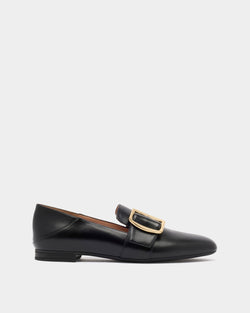 Bally Boucle Slipper in Black Leather