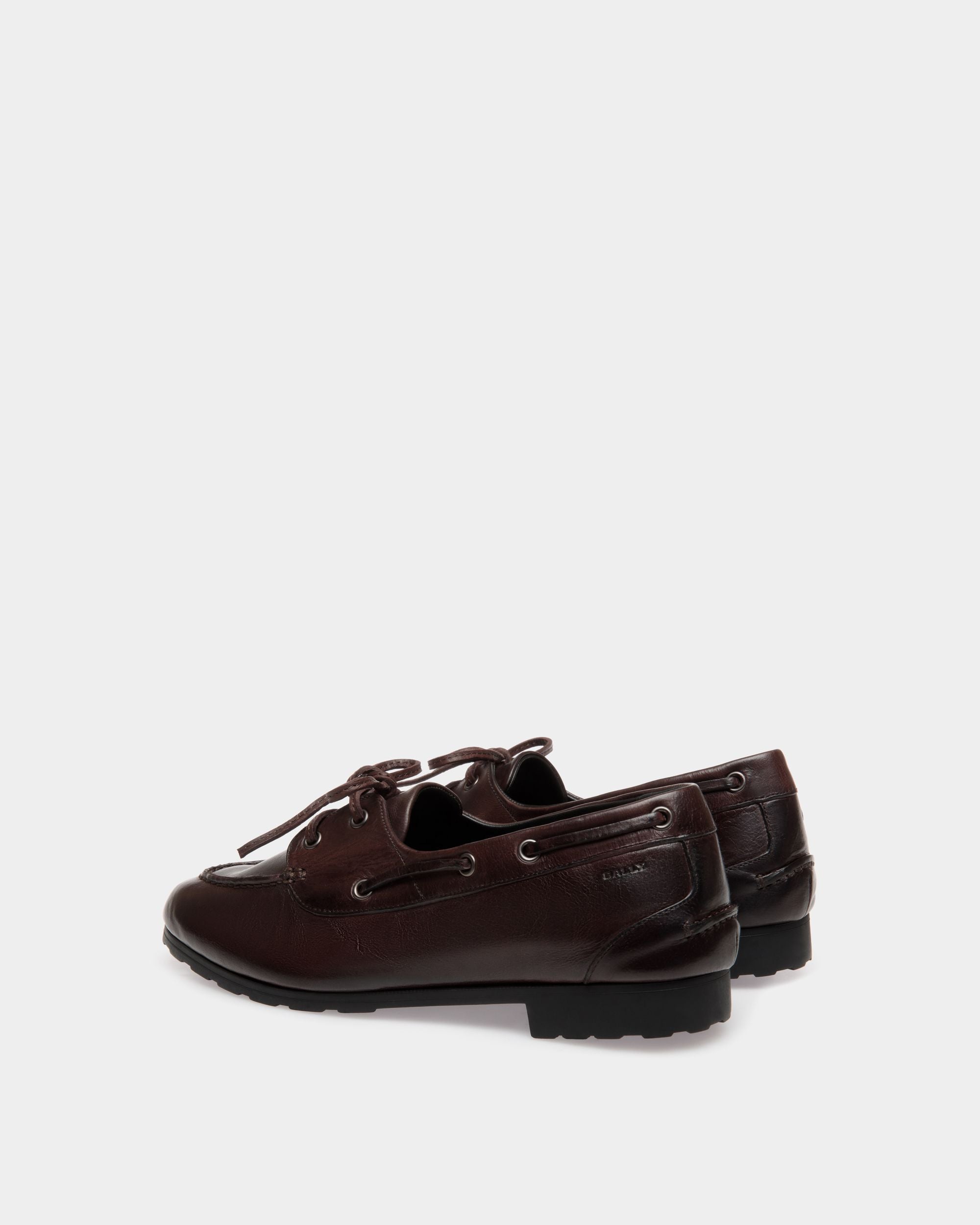 Bally Global - Plume Moccassin In Brown Buffalo - Brown