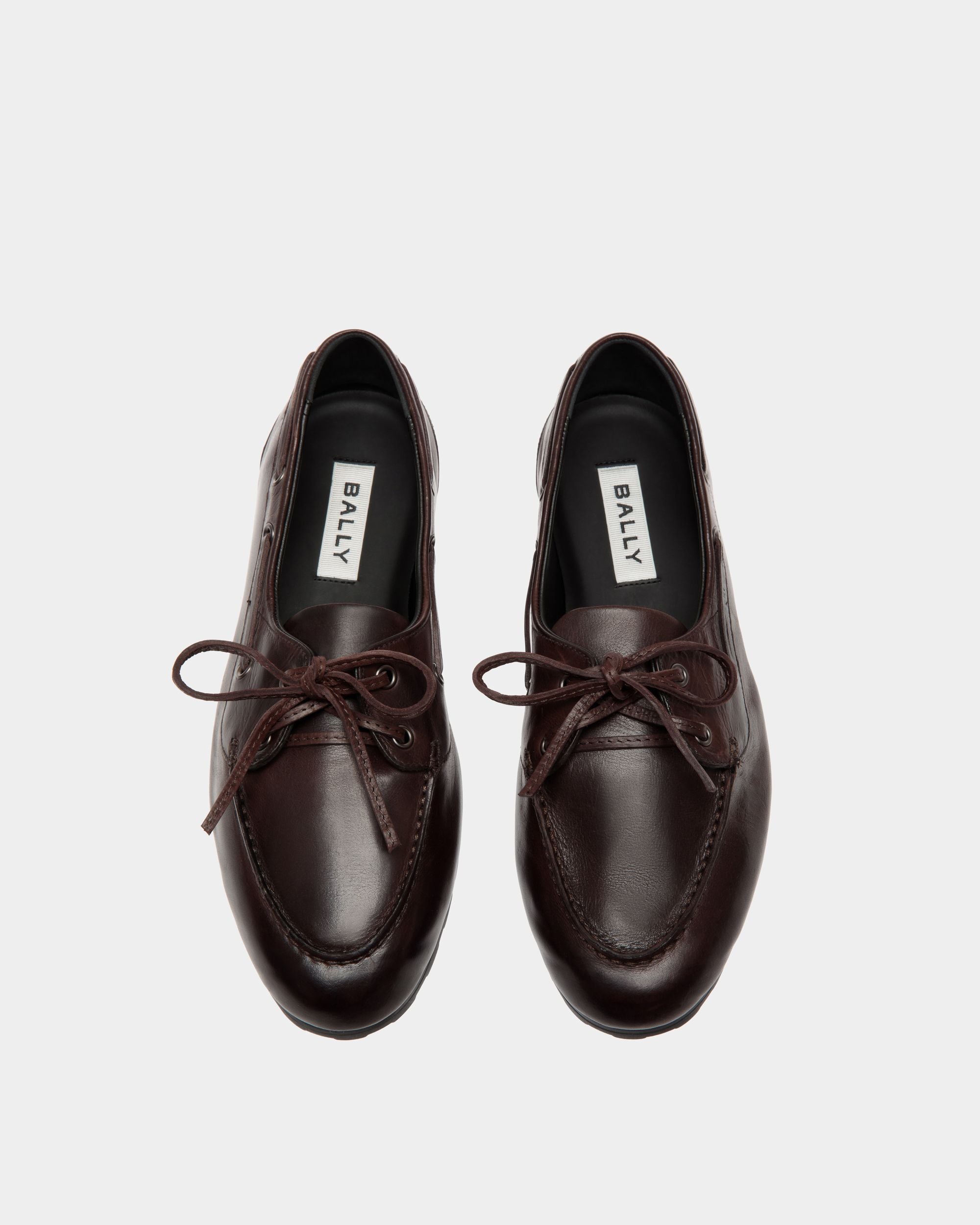 Bally Global - Plume Moccassin In Brown Buffalo - Brown