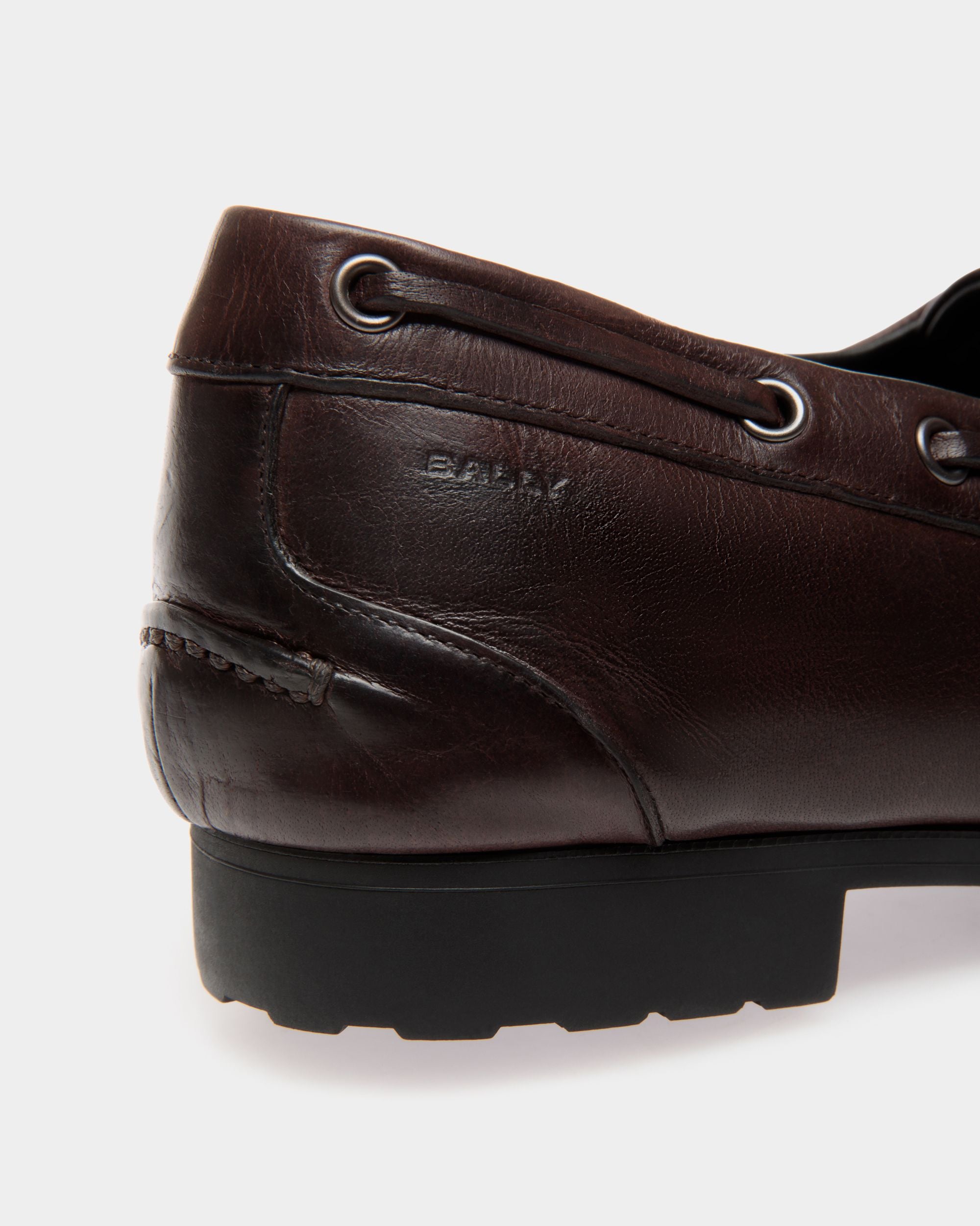 Bally Global - Plume Moccassin In Brown Buffalo - Brown