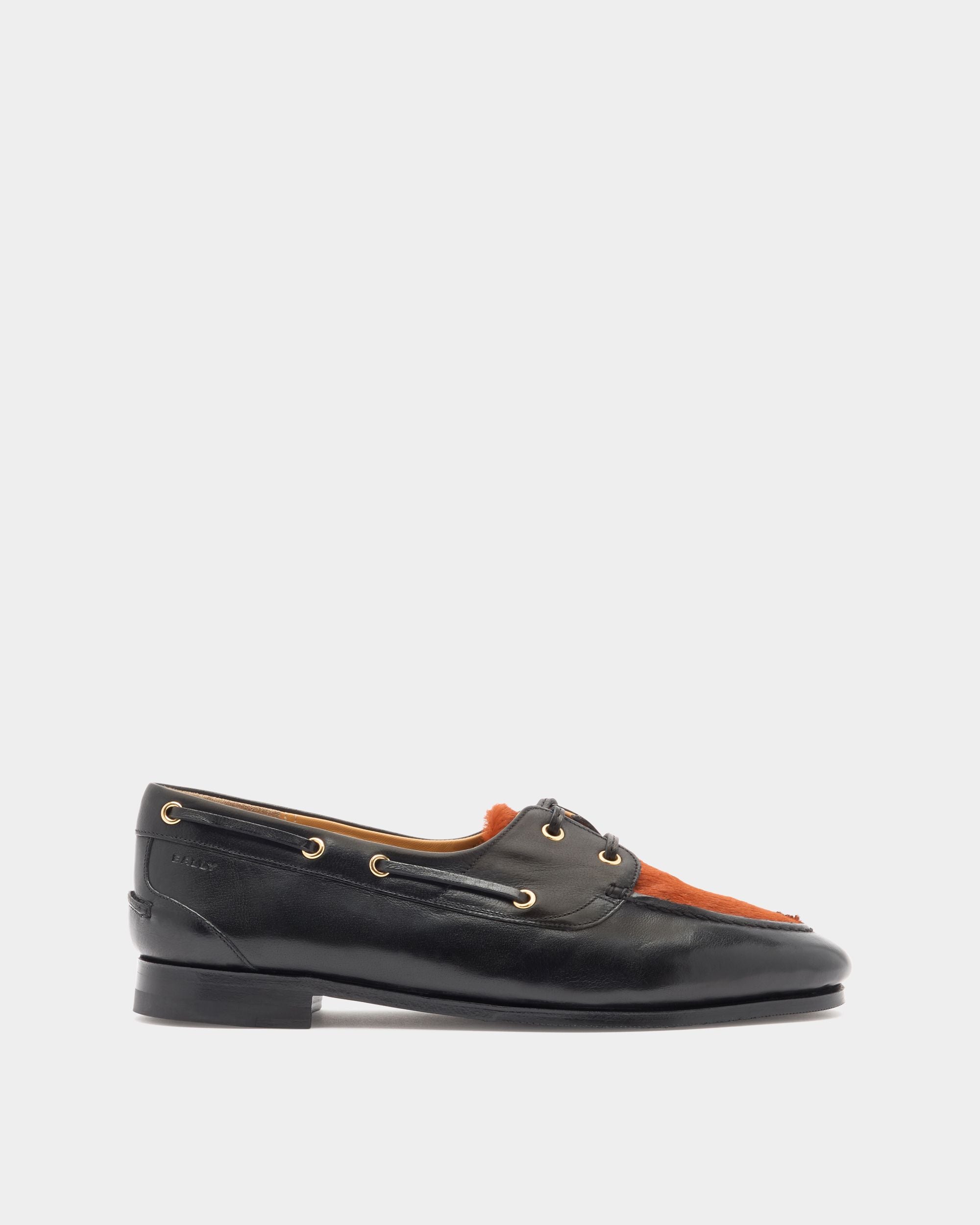 Bally Global - Plume Moccasin in Black Leather - Black