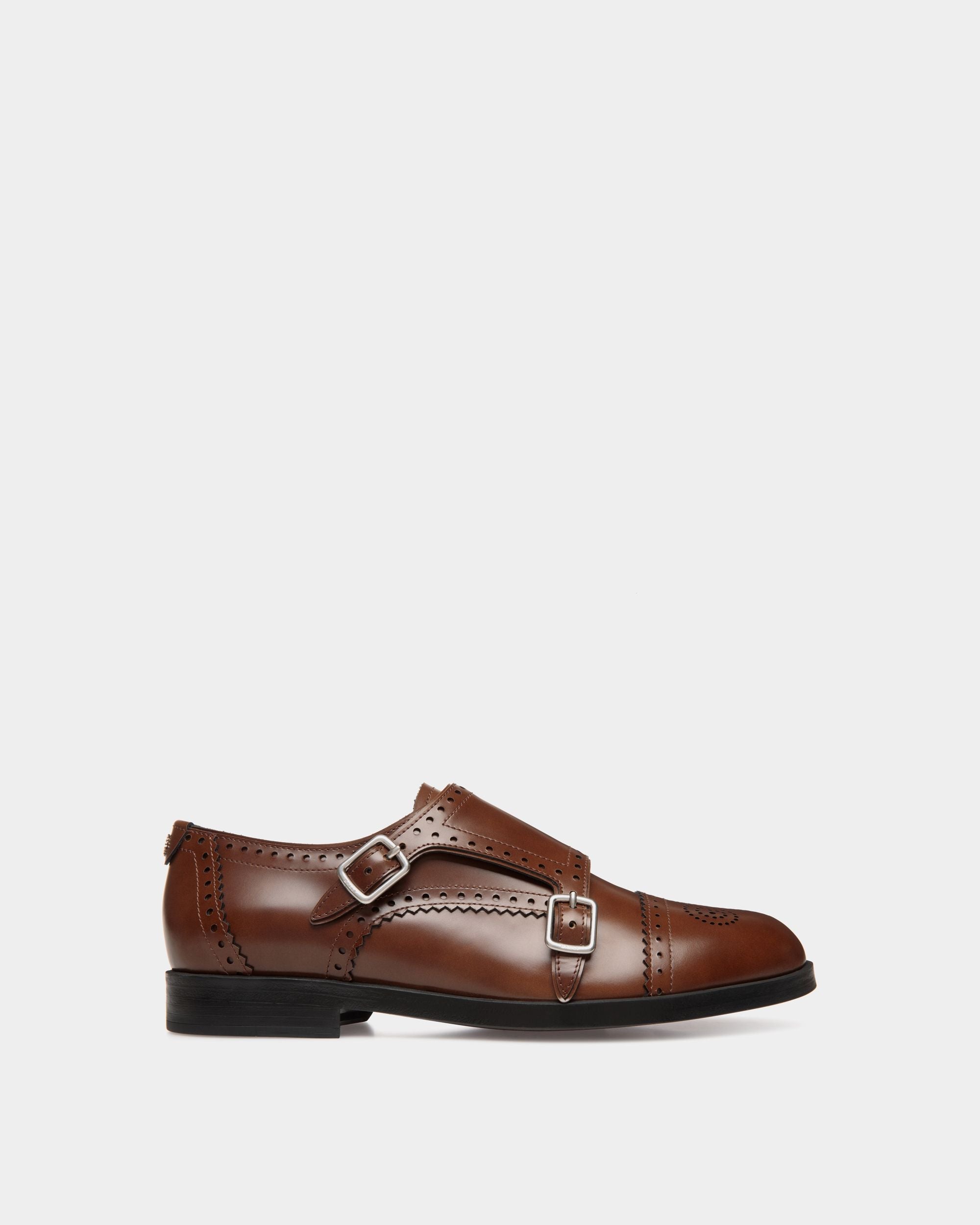 Bally Global - Chaussure À Talon Plat Egli En Cuir Marron - Marron