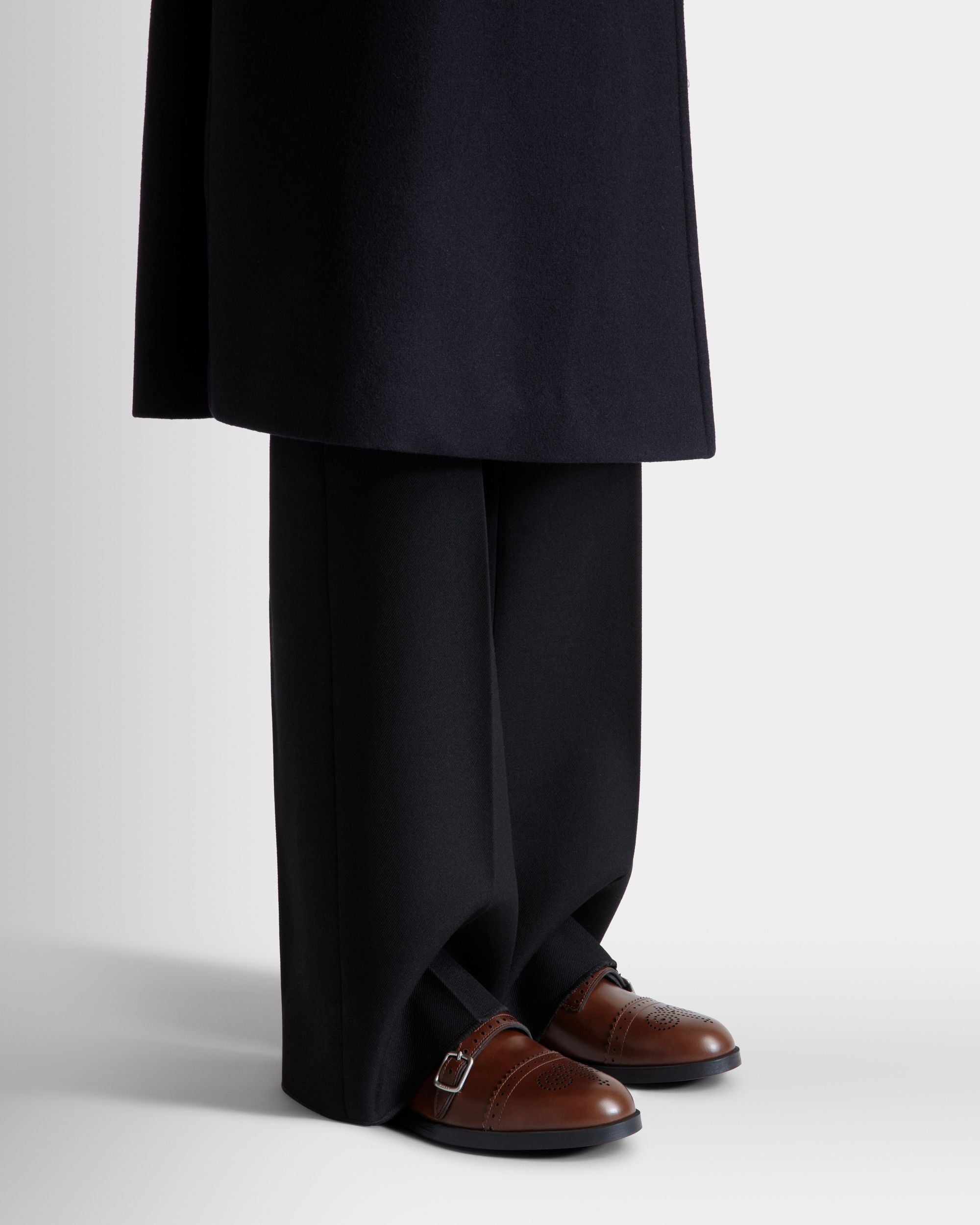 Bally Global - Chaussure À Talon Plat Egli En Cuir Marron - Marron