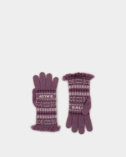 Gants En Laine Violette