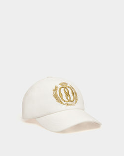Baseball Hat in White Cotton