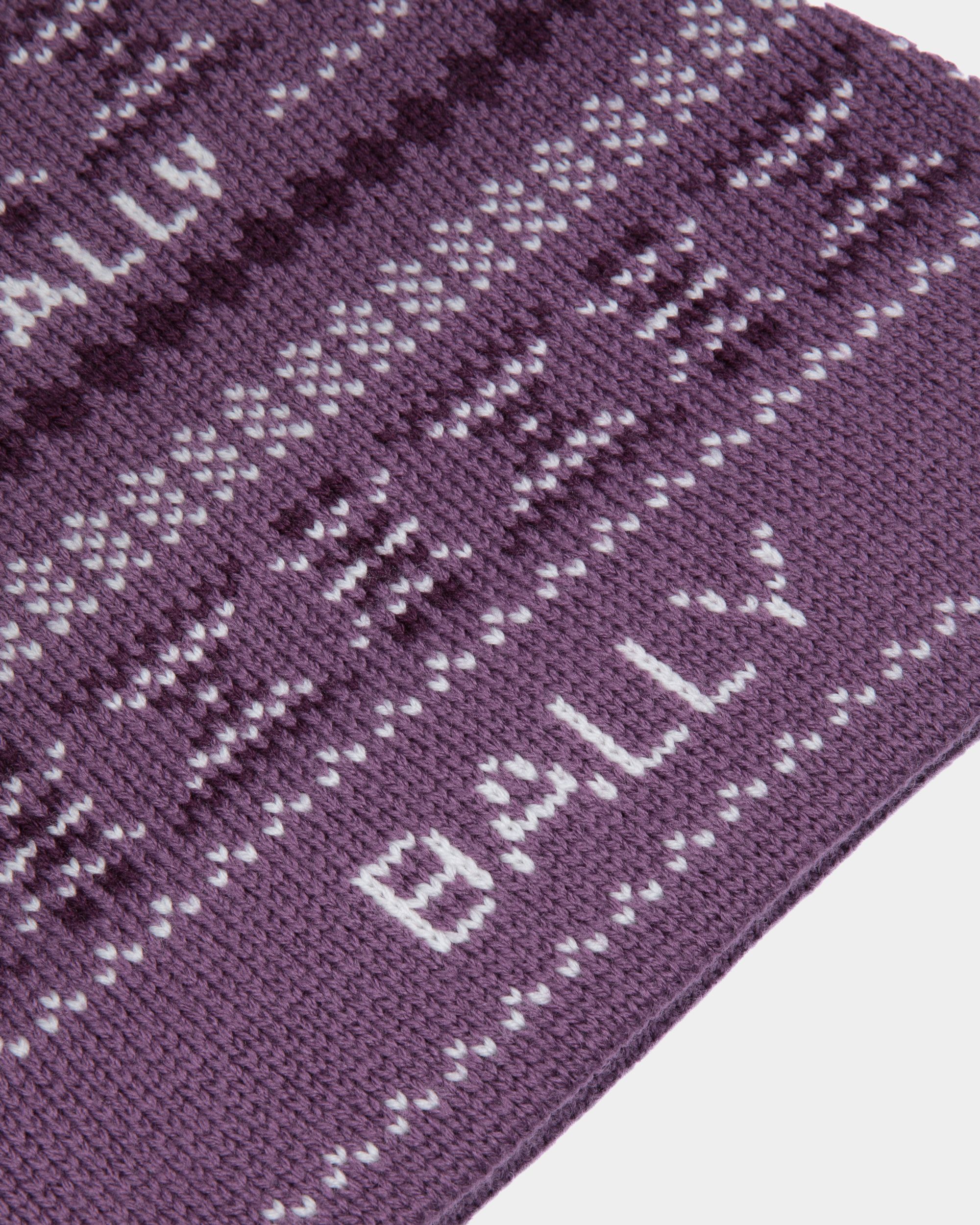 Bally Global - Beanie In Purple Wool - Purple