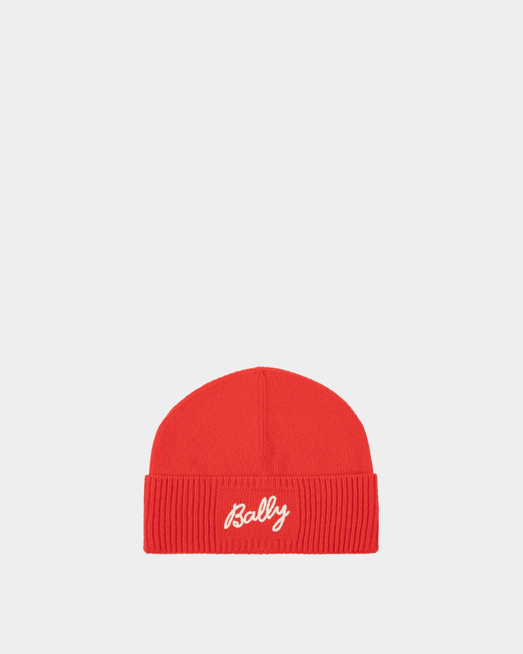 Bally Global - Gorro Con Logotipo De Lana Candy Red - Rojo
