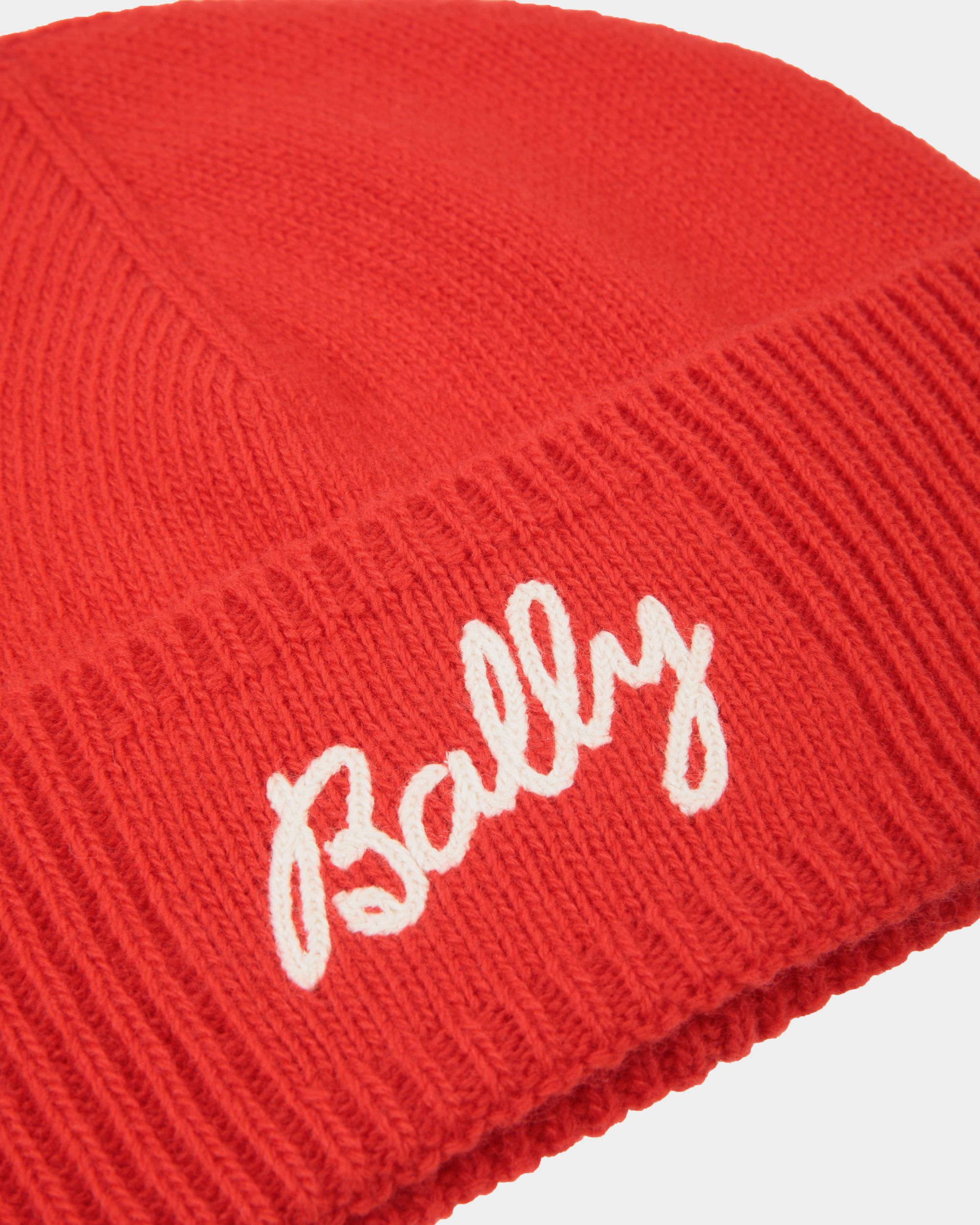 Bally Global - Gorro Con Logotipo De Lana Candy Red - Rojo