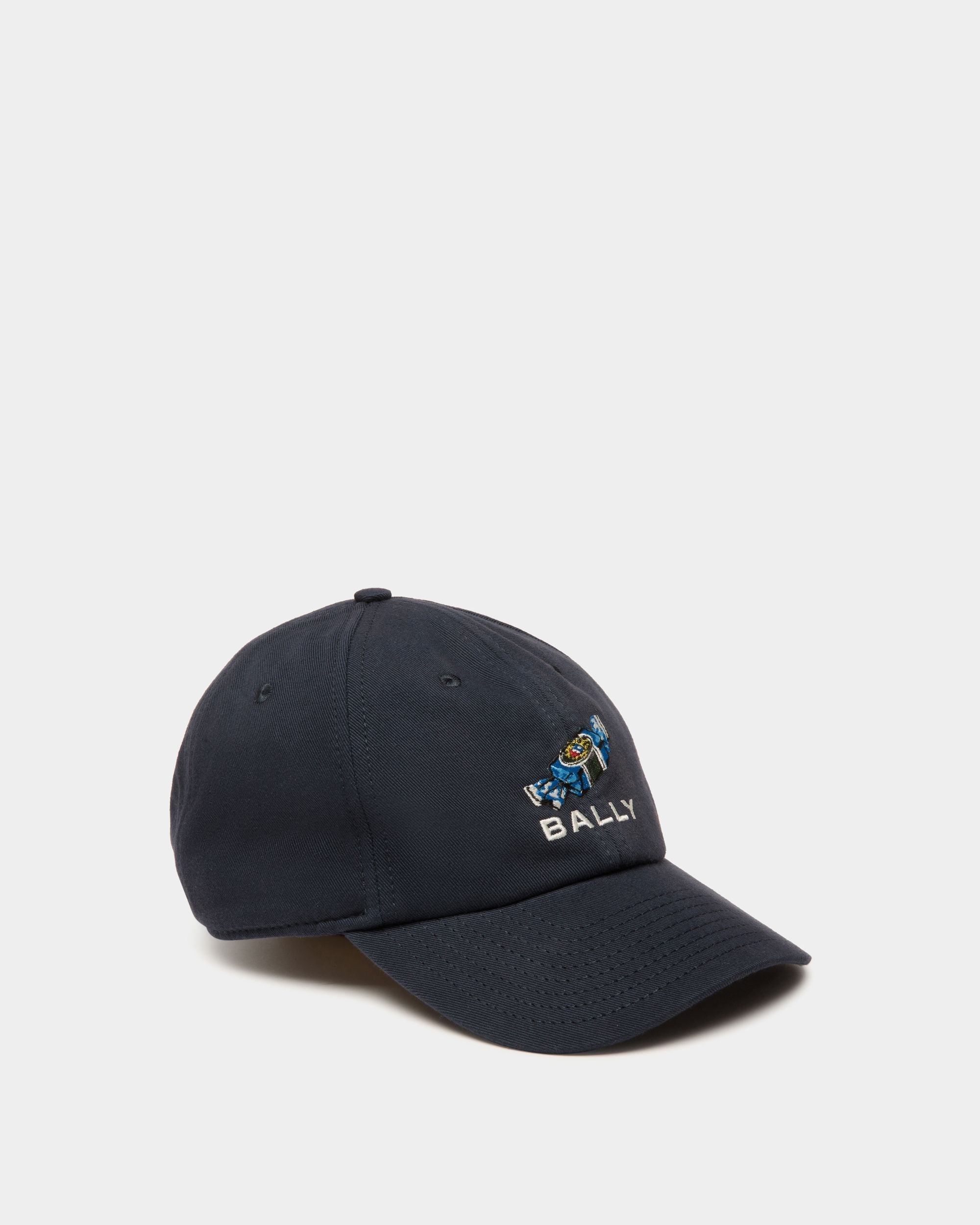 Bally Global - Gorra De Algodón Navy Blue Con Etiqueta Choco-Candy - Azul