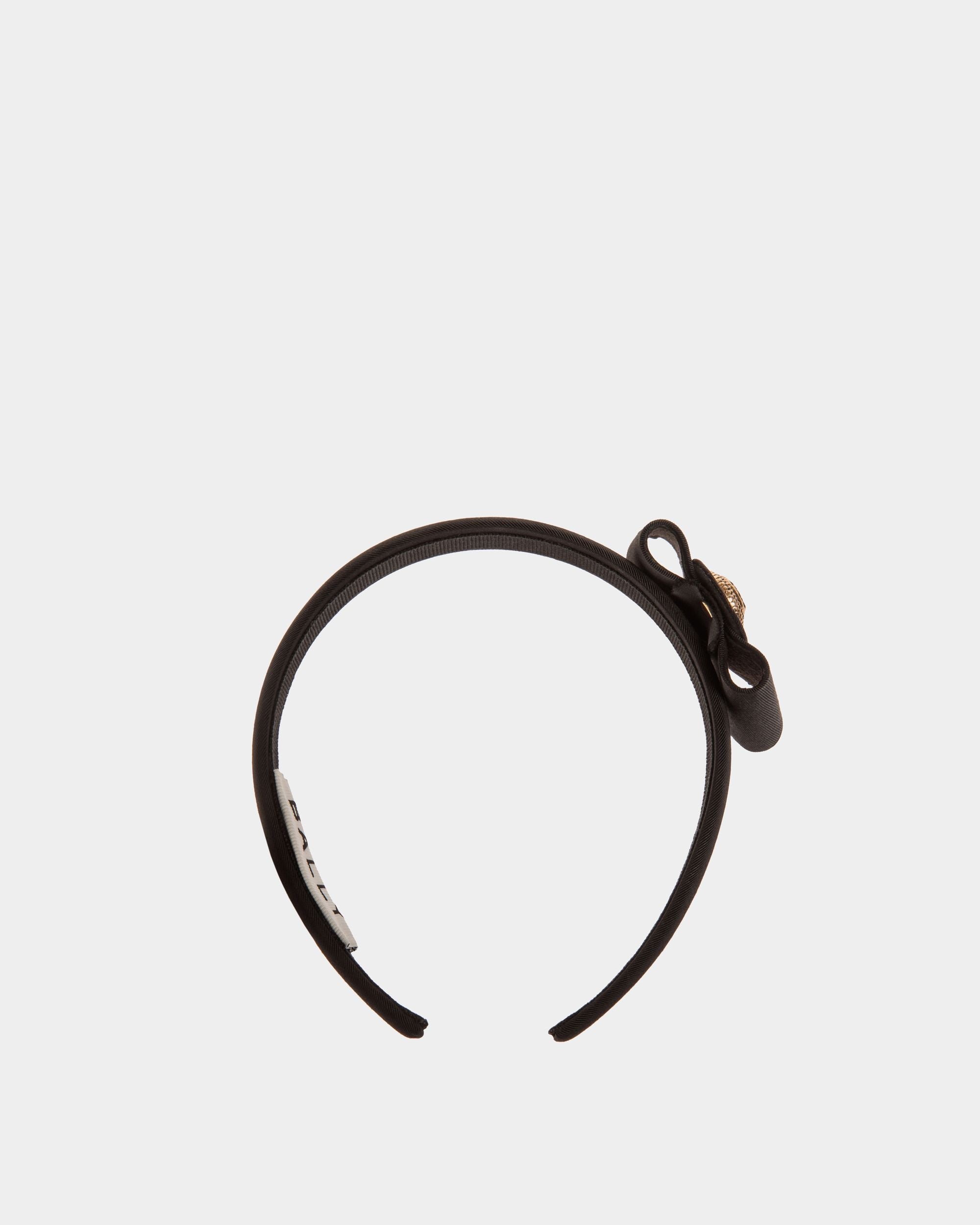 Bally Global - Headband With Bally Bow in Black - Black