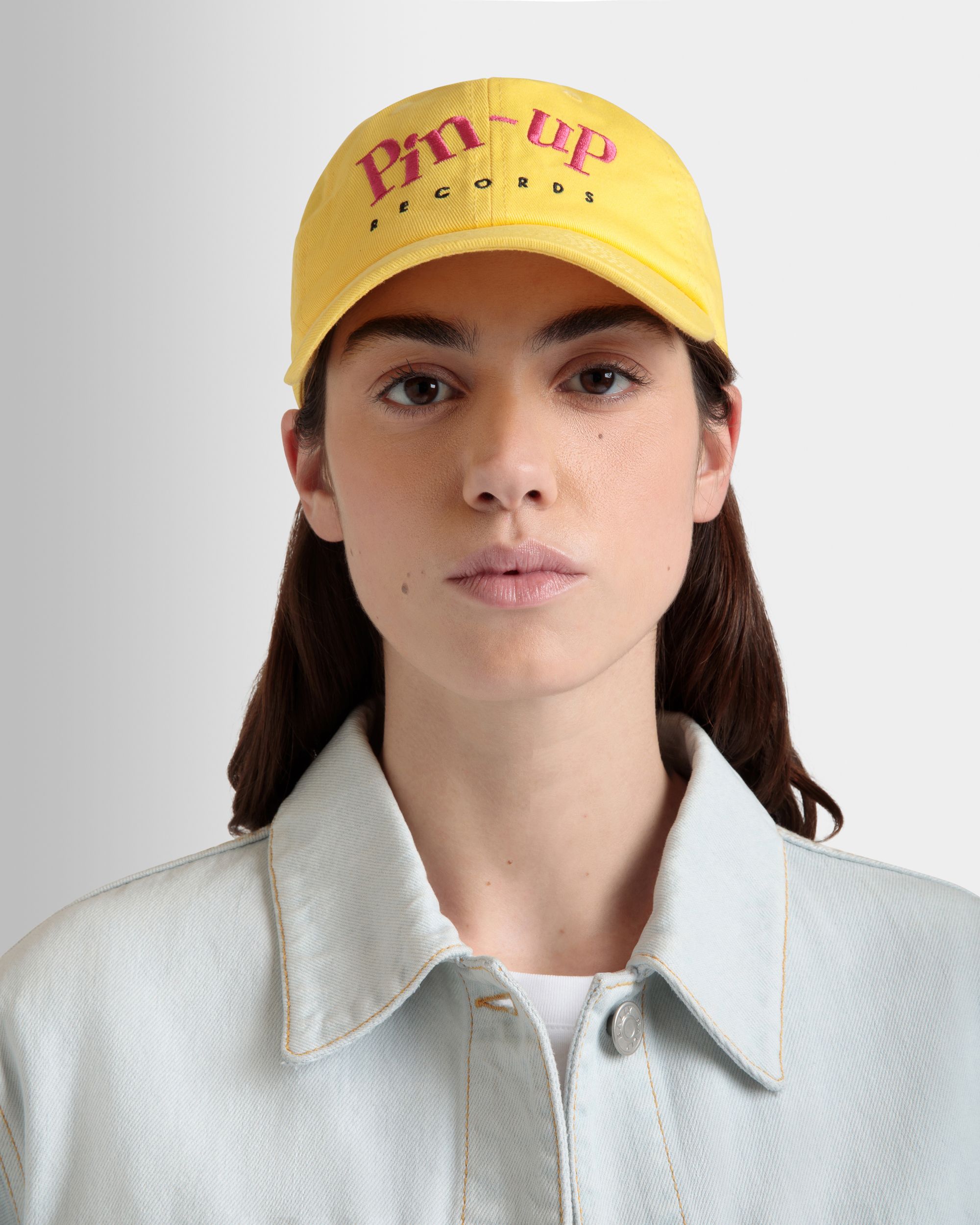 Bally Global - DJ Leo Mas x Bally Baseball Hat in Yellow Cotton - Yellow