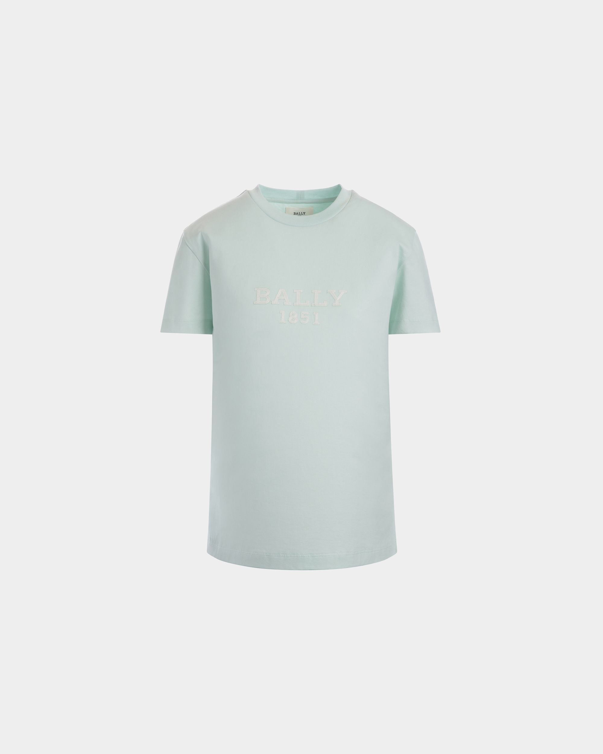 Bally Global - Cutsew T-Shirt In Blue Cotton - Blue
