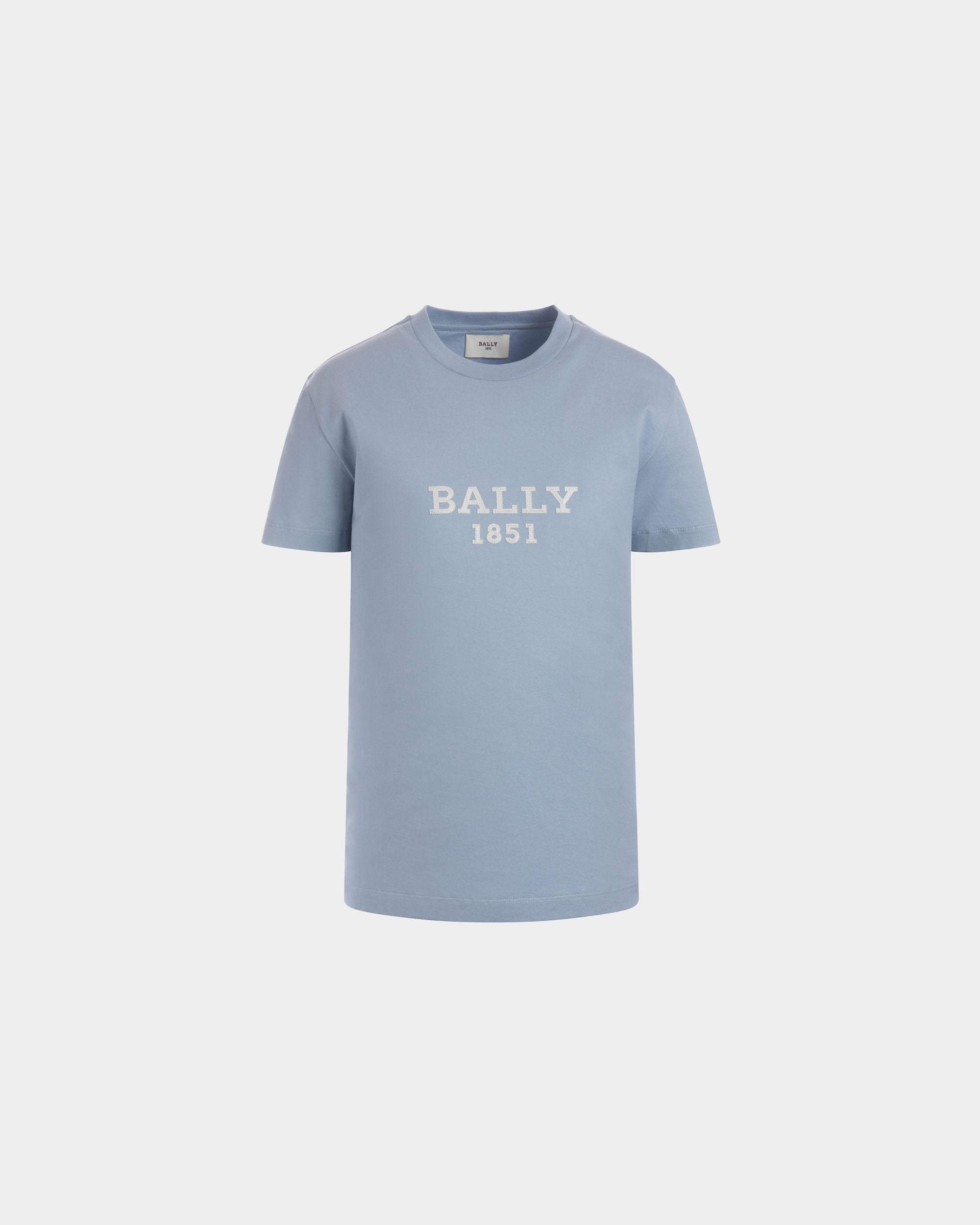 Bally Global - Cutsew T-Shirt In Blue Cotton - Blue