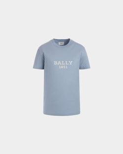 Cutsew T-Shirt In Blue Cotton