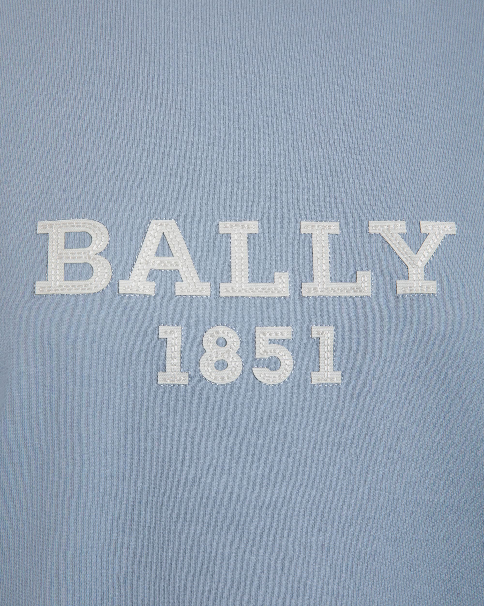 Bally Global - Cutsew T-Shirt In Blue Cotton - Blue
