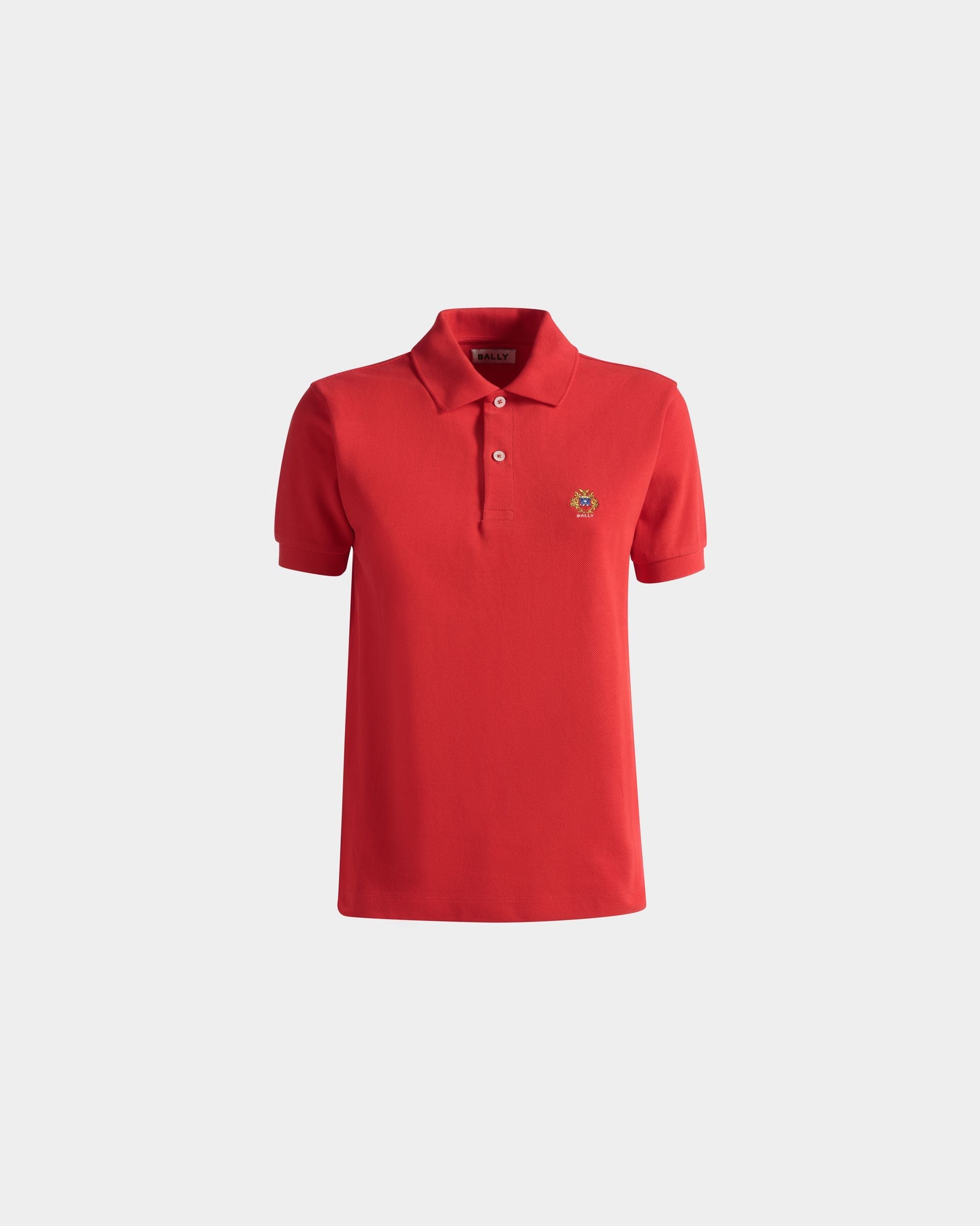 Bally Global - Short Sleeve Polo in Red Cotton - Red