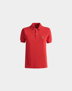 Polo De Manga Corta De Algodón Rojo