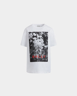 T-Shirt Cutsew En Maille De Coton Blanche