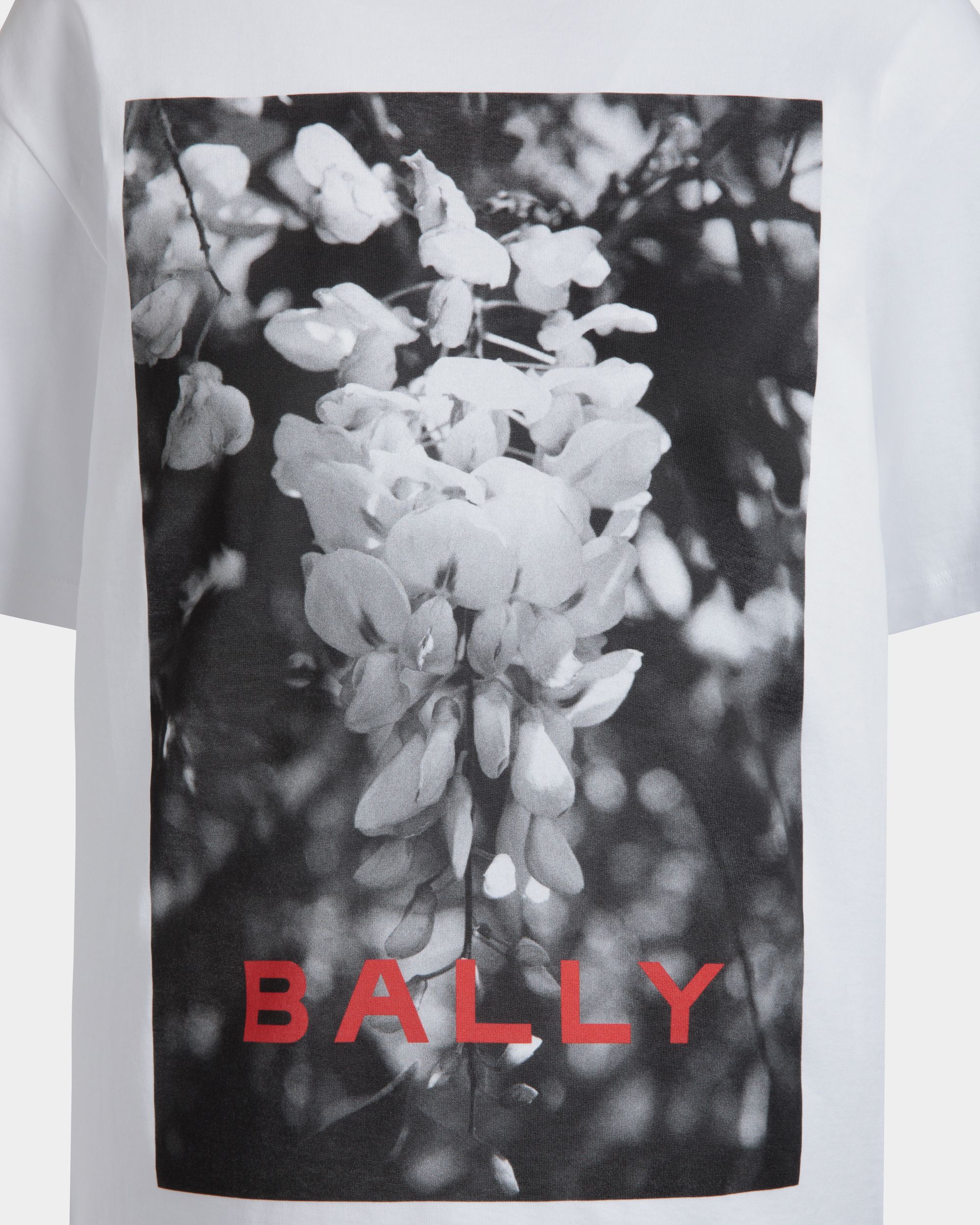 Bally Global - T-Shirt Cutsew En Maille De Coton Blanche - Blanc