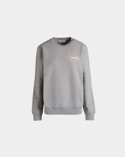 Sudadera De Cuello Redondo De Algodón Con Estampado Strawberry