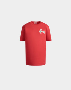 Cutsew T-Shirt In Red Cotton