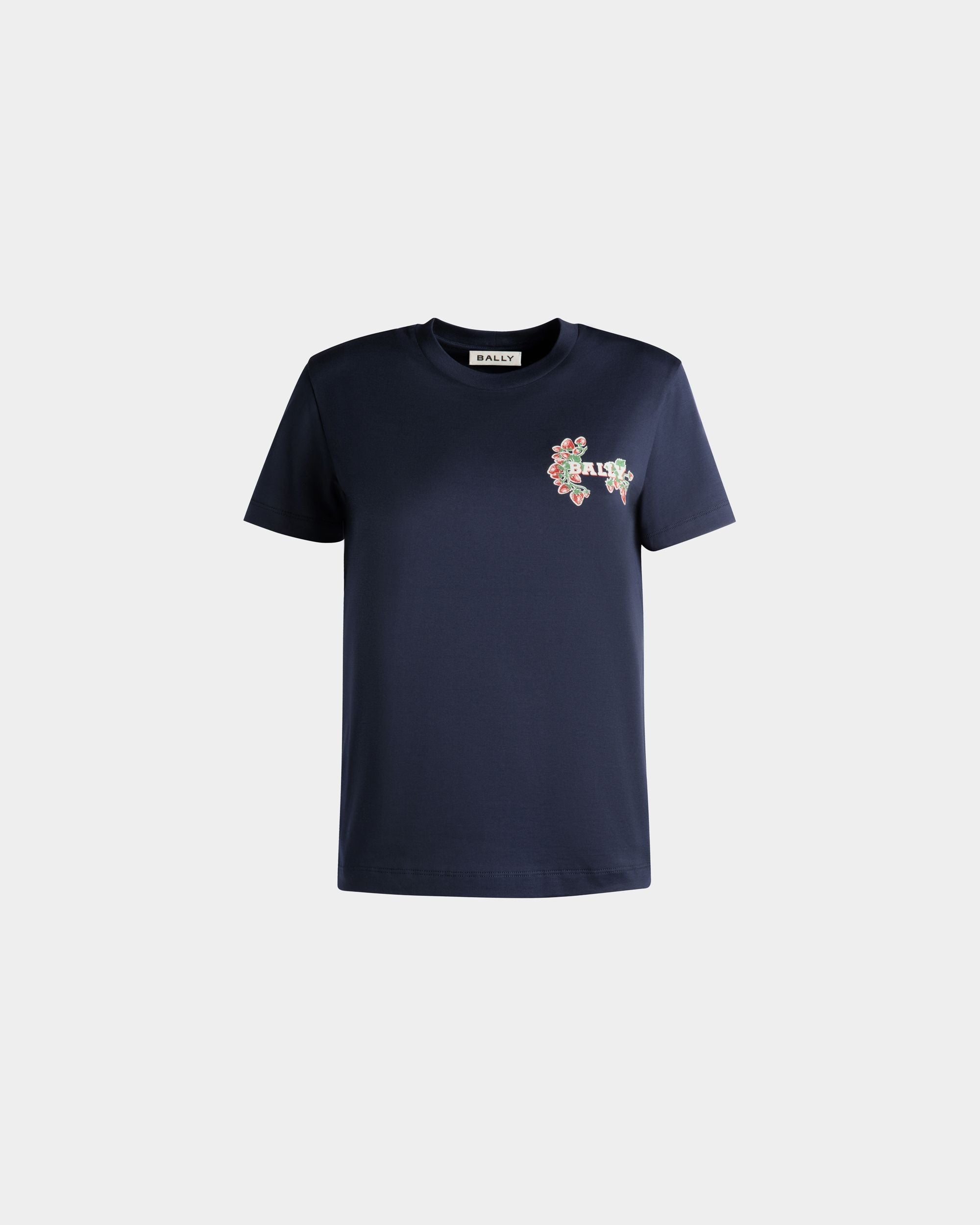 Bally Global - T-Shirt En Coton Imprimé Strawberry - Bleu
