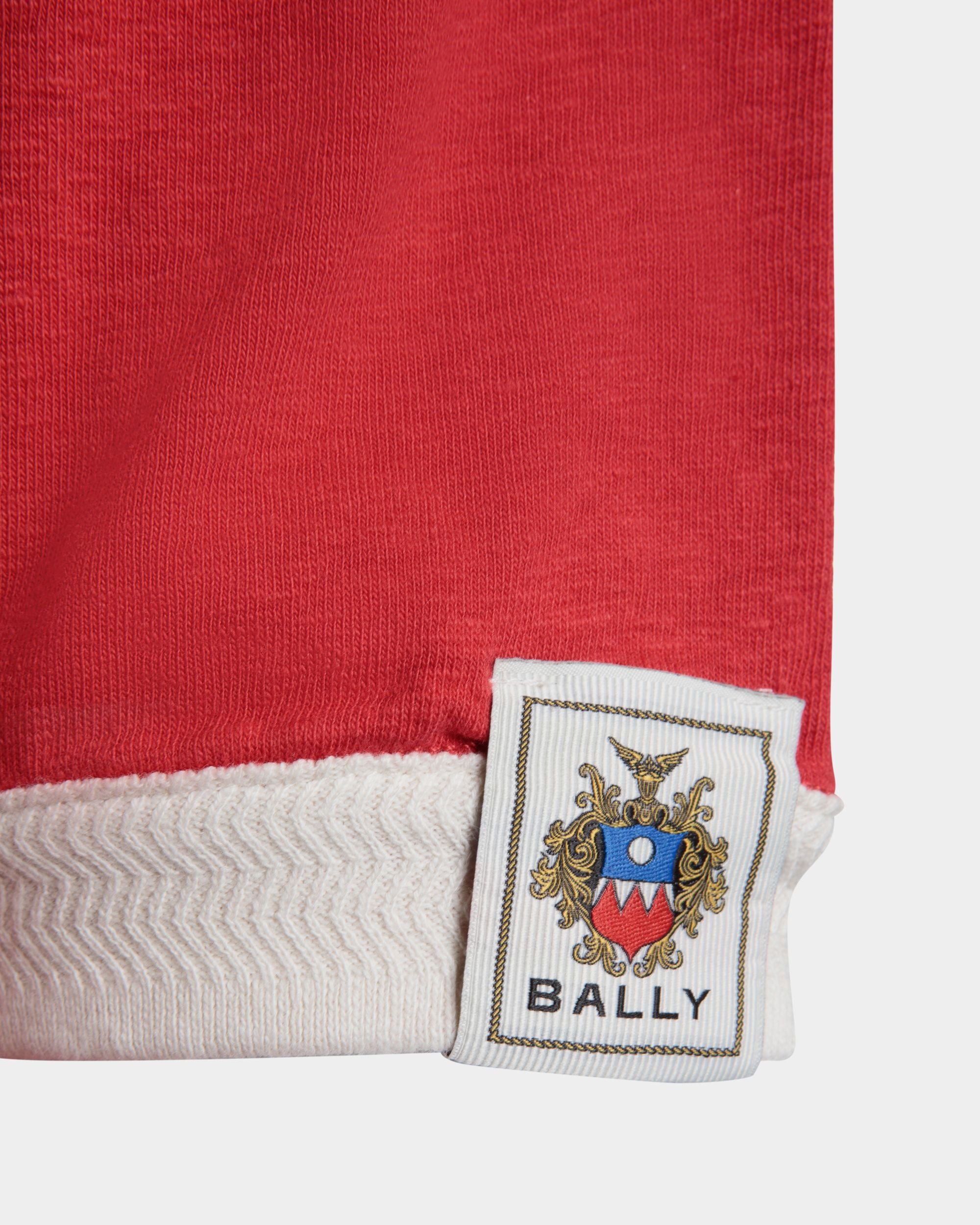 Bally Global - Cutsew T-Shirt In Red Mix Cotton - Red