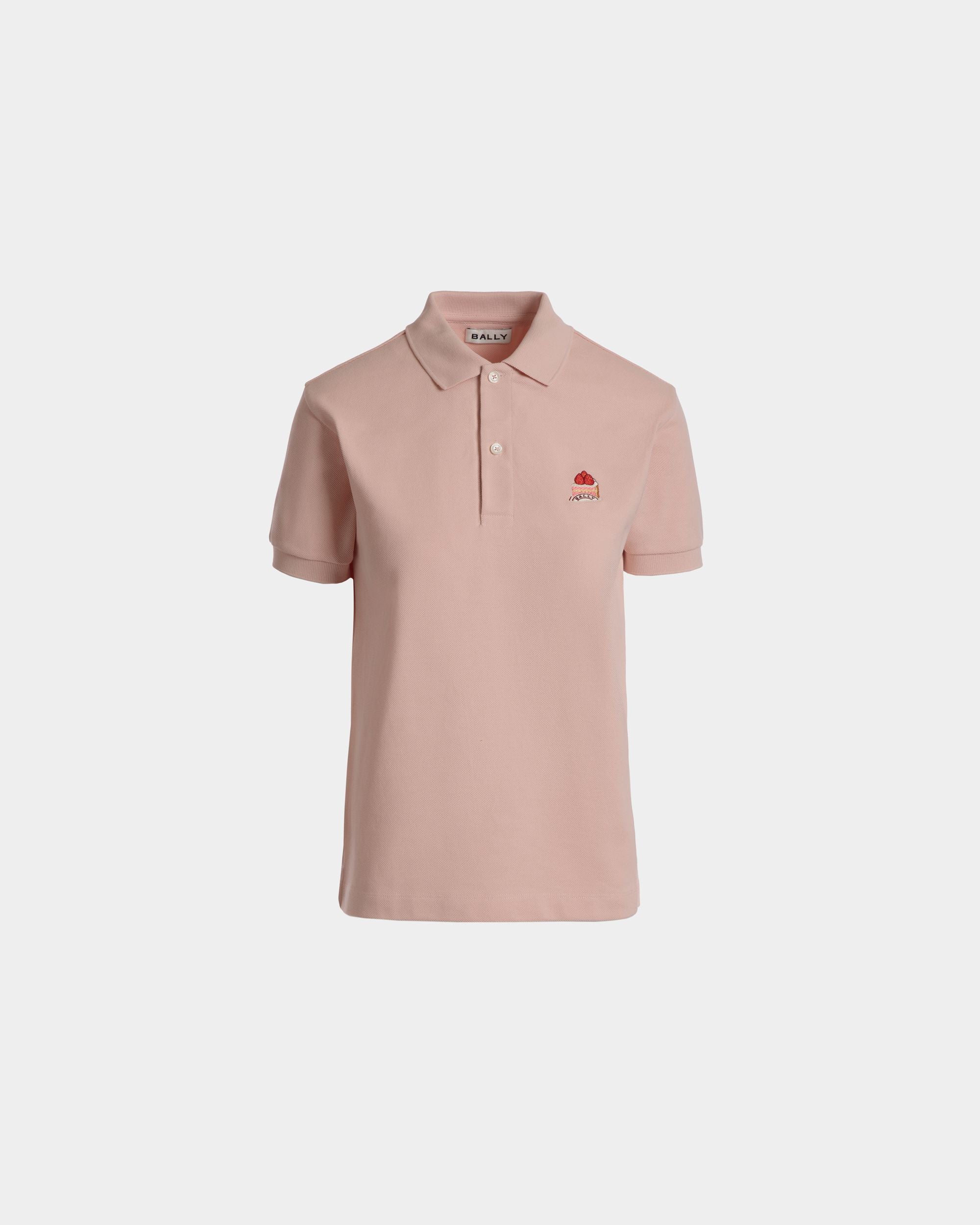 Bally Global - Polo Avec Bally Cake En Coton Dusty Petal - Rose