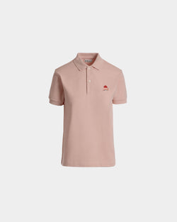 Polo Shirt with a Bally Cake in Dusty Petal Cotton