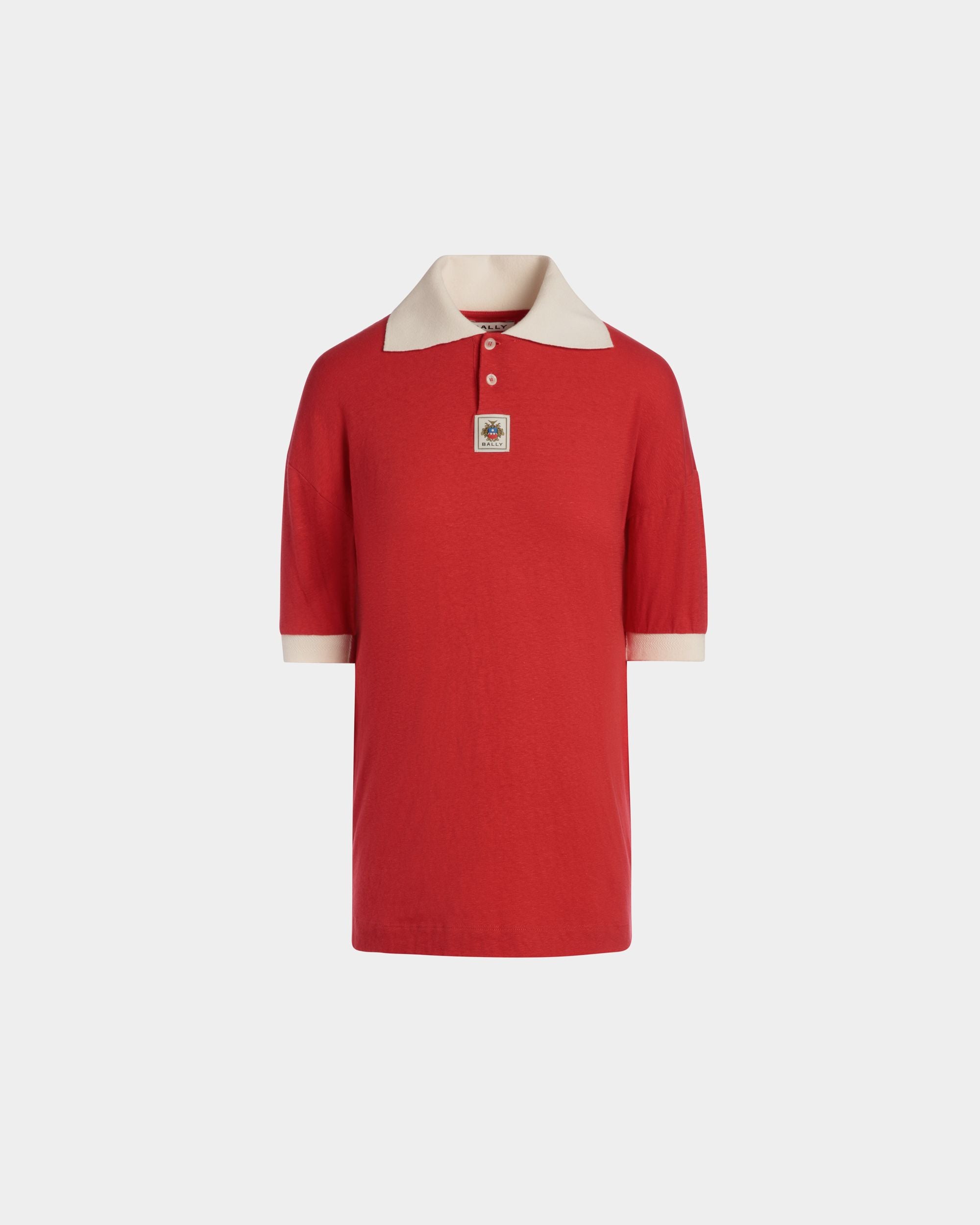 Bally Global - Polo With Bally Crest Logo in Red Cotton - Red