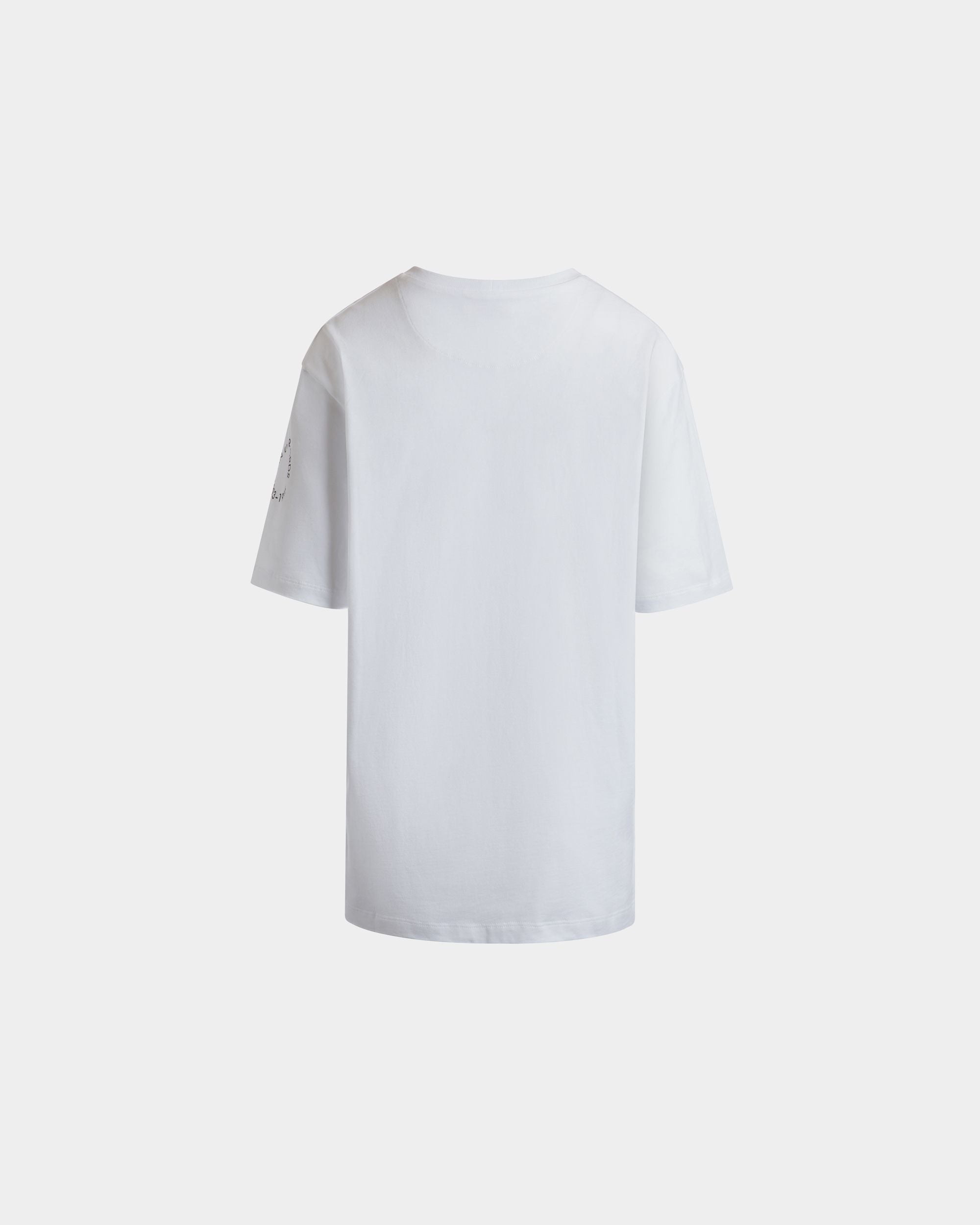 Bally Global - Leo Mas x Bally T-shirt in White Cotton with a Pin-Up Records Print - White