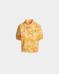 Polo De Algodón Koi Orange Con Estampado Rosengarten