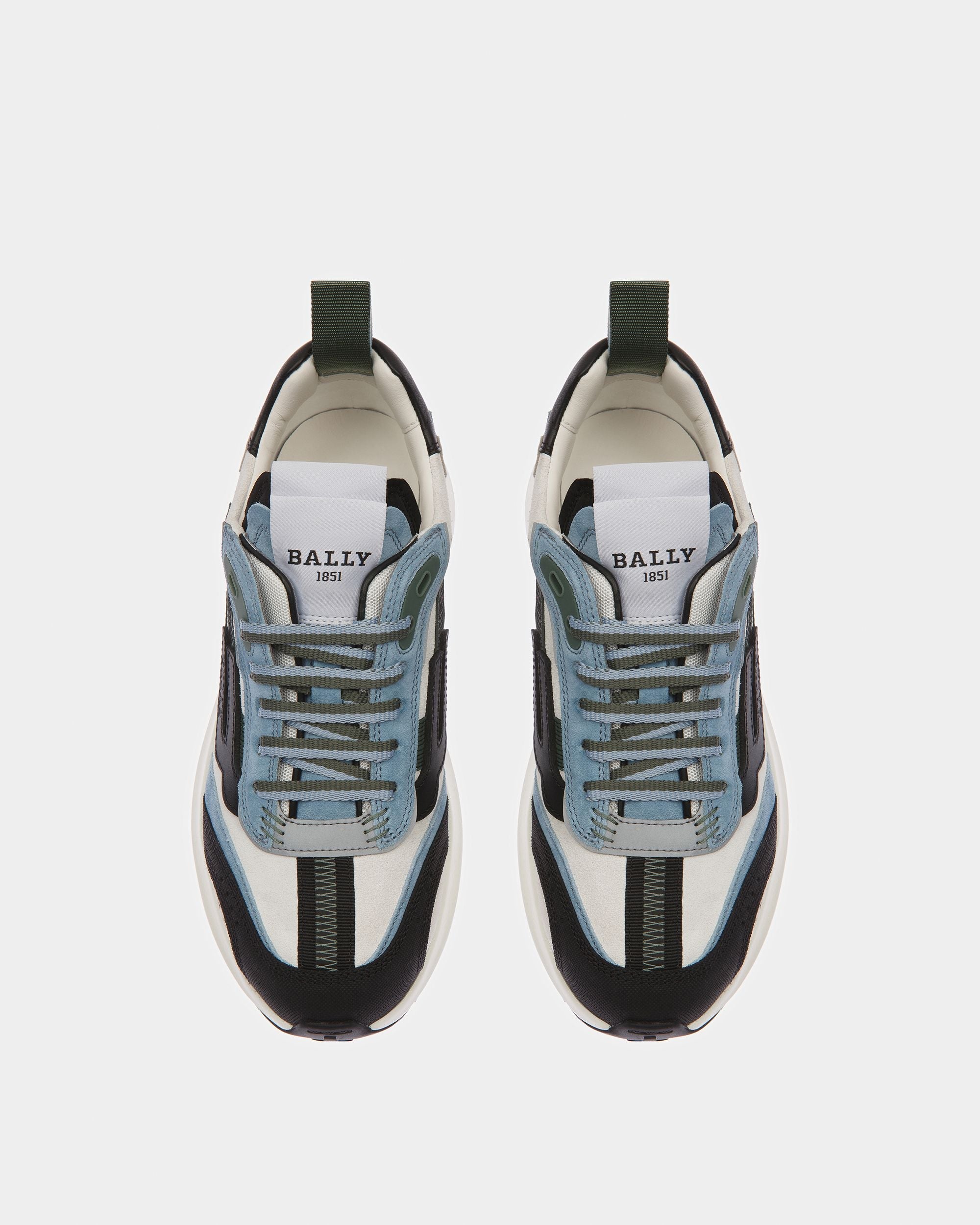 Bally Global - Darky Leather Sneakers In Black - Multicolor
