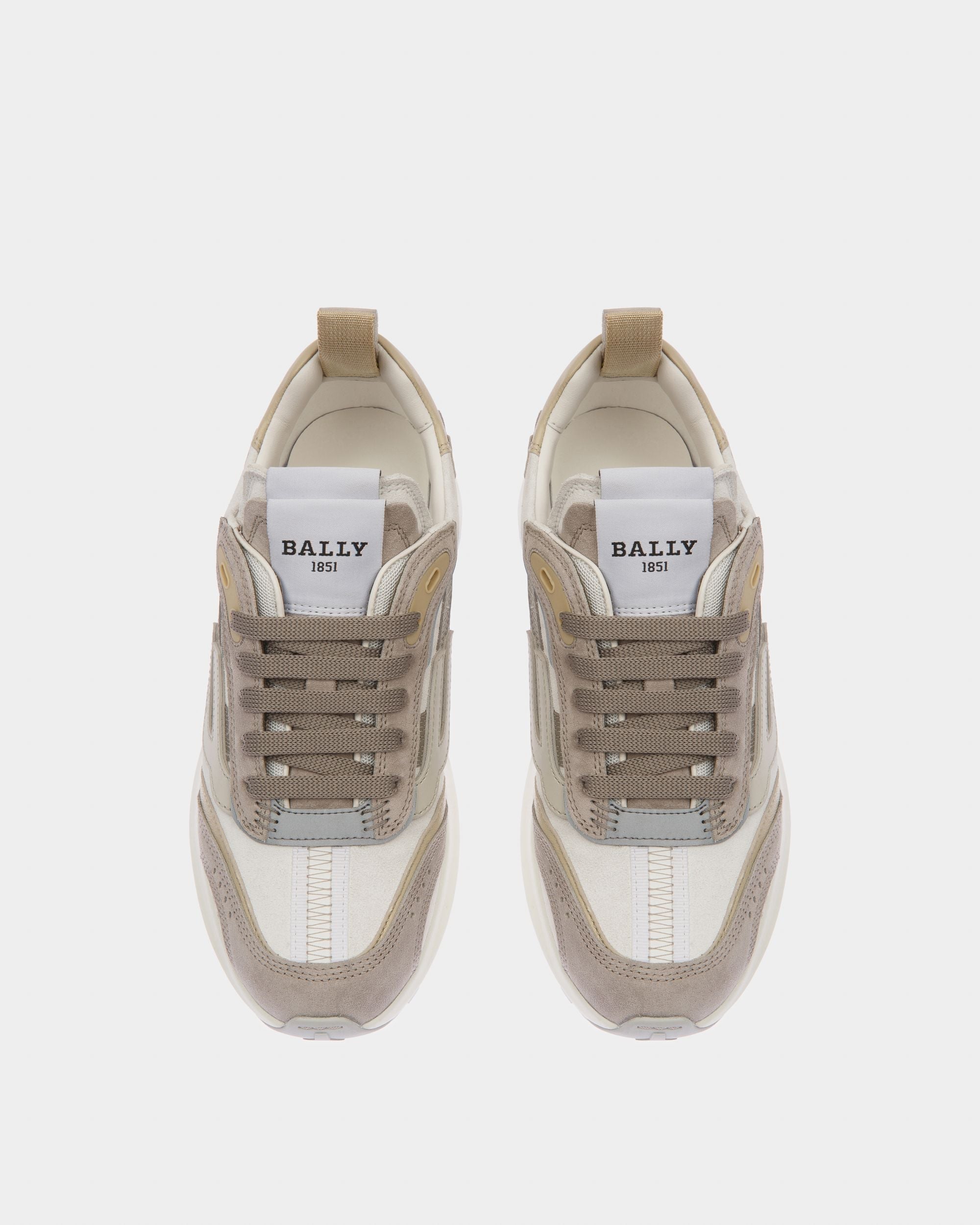 Bally Global - Darky Leather Sneakers In Grey - Multicolor