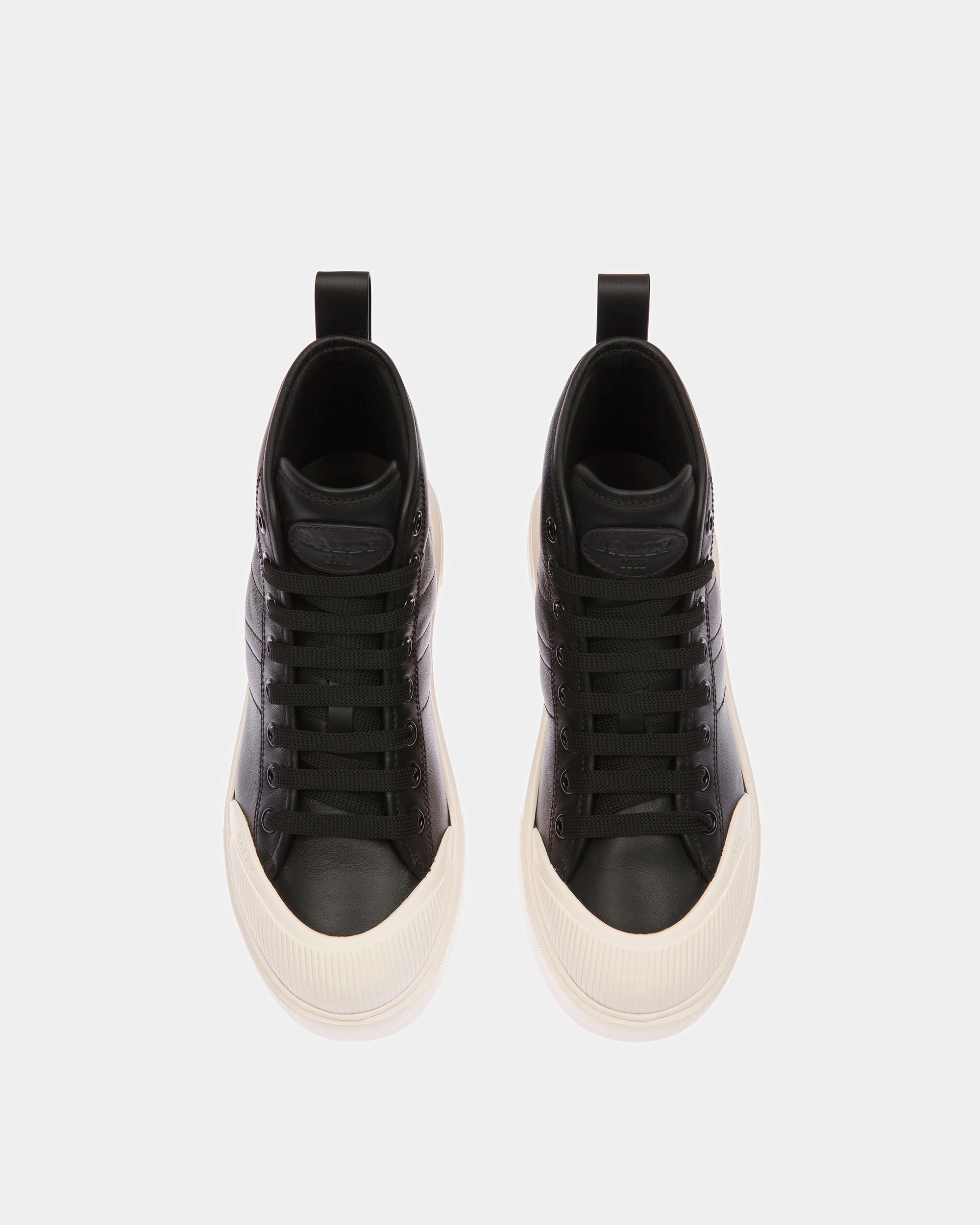 Bally Global - Maren Leather Sneakers In Black - Black