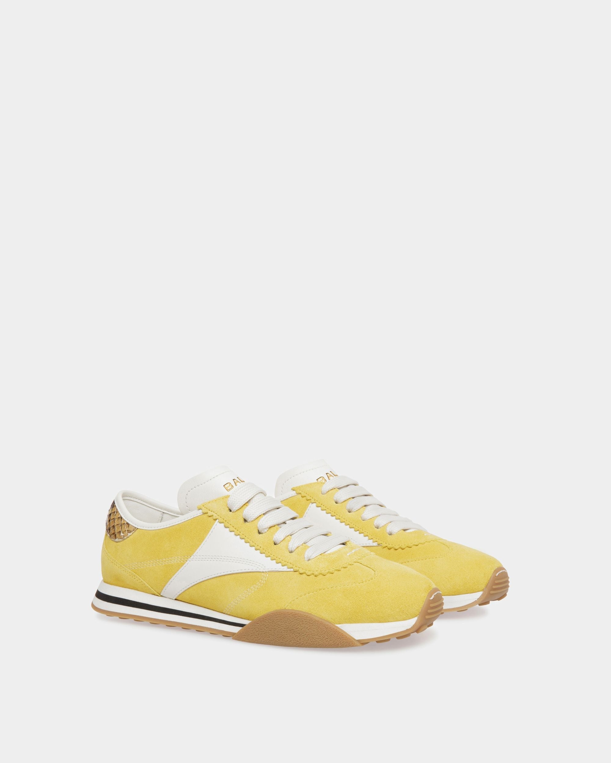 Bally Global - Sussex Sneakers In Yellow And White Leather - Yellow
