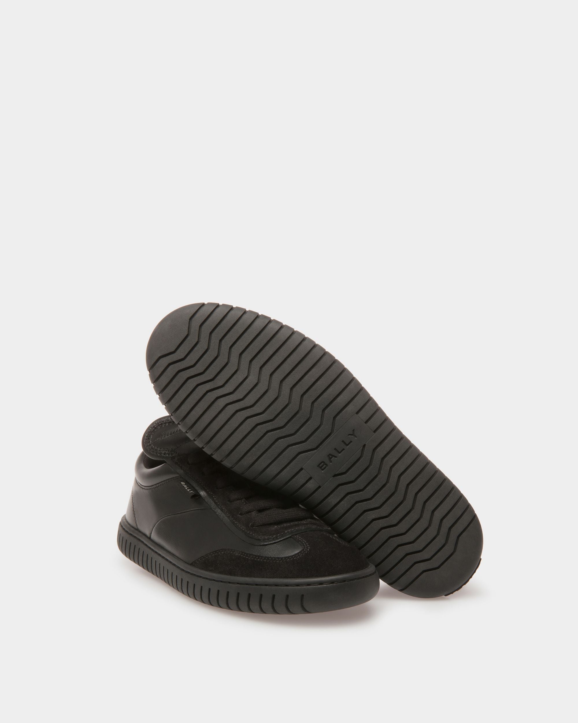 Bally Global - Player Sneakers In Black Leather - Negro