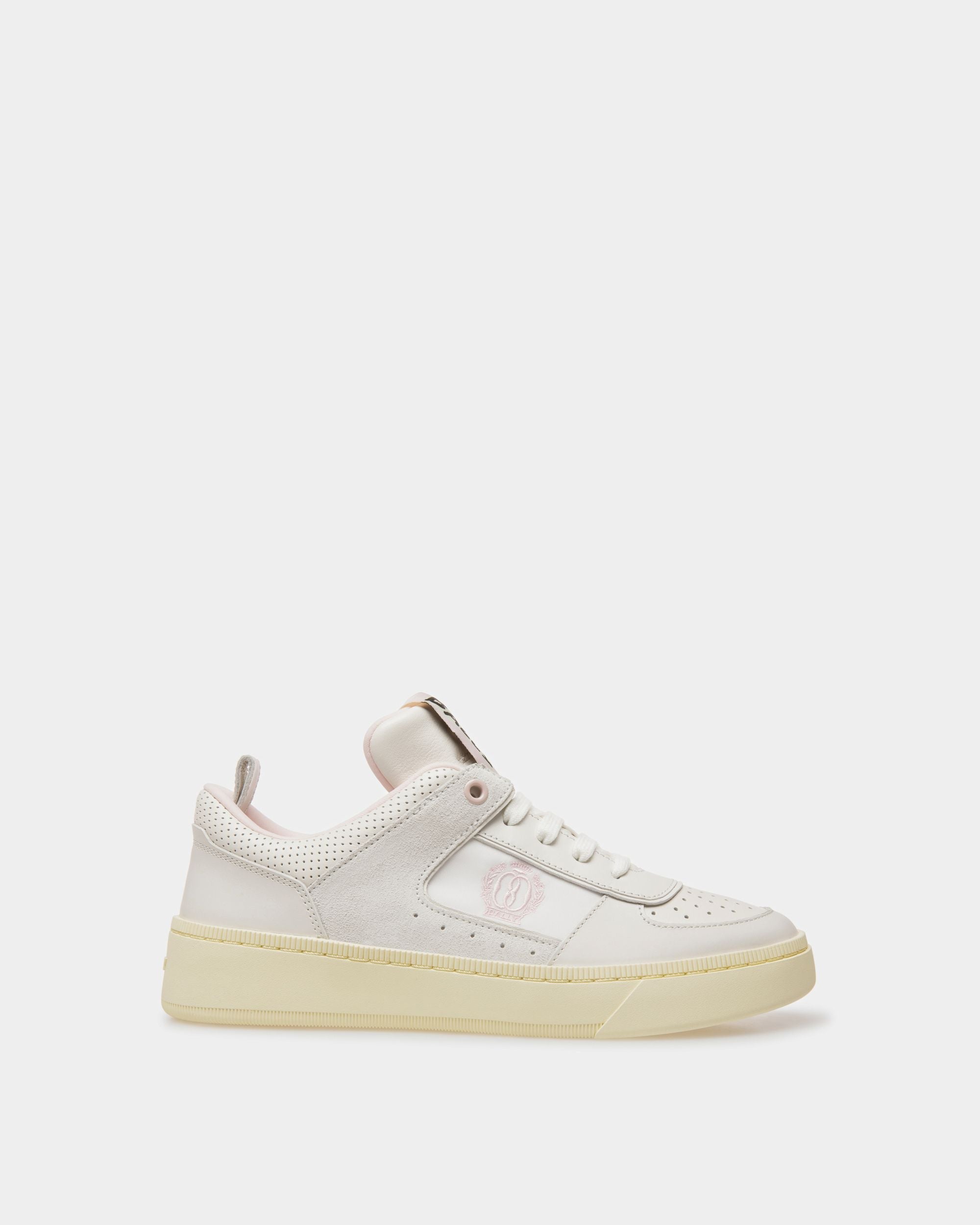 Bally Global - Raise Sneakers In White And Pink Leather - White